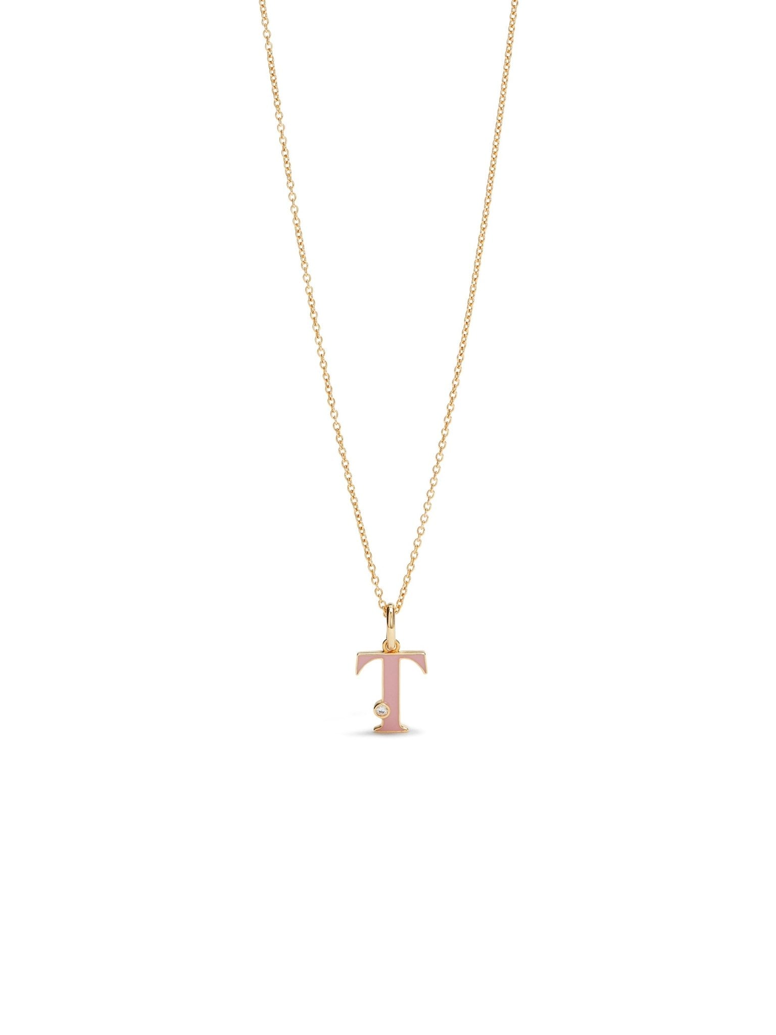 Letter T Pendant Necklace | AUAB3201 - Les Nereides