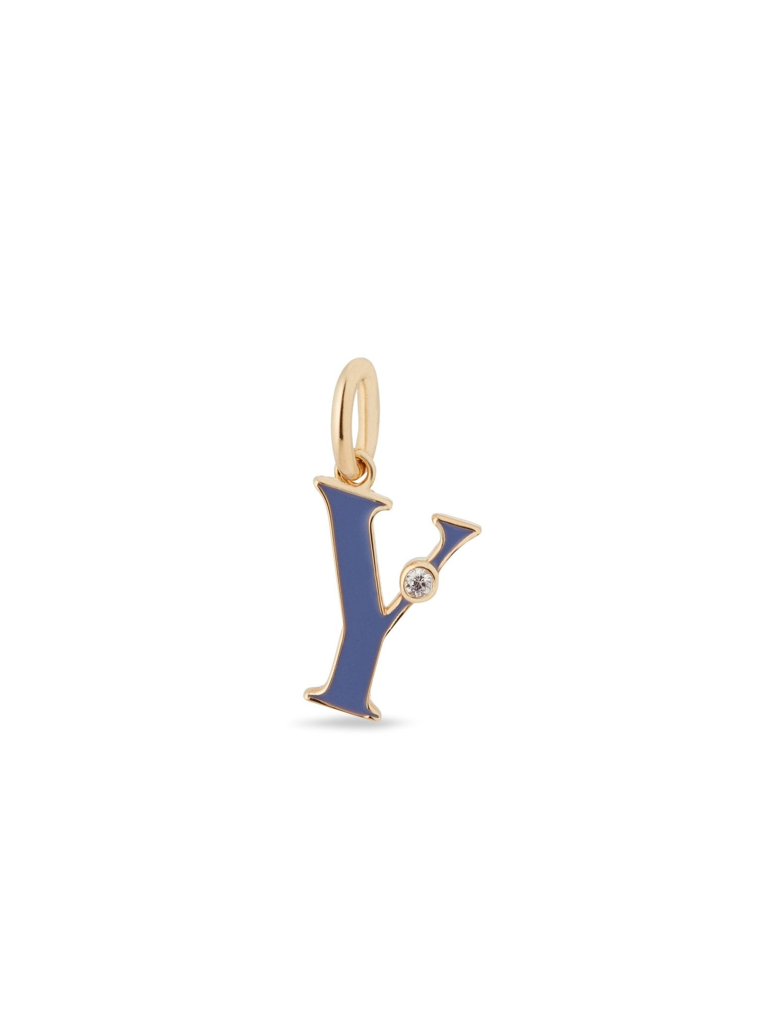 Letter Y Pendant Necklace | AUAB3251 - Les Nereides