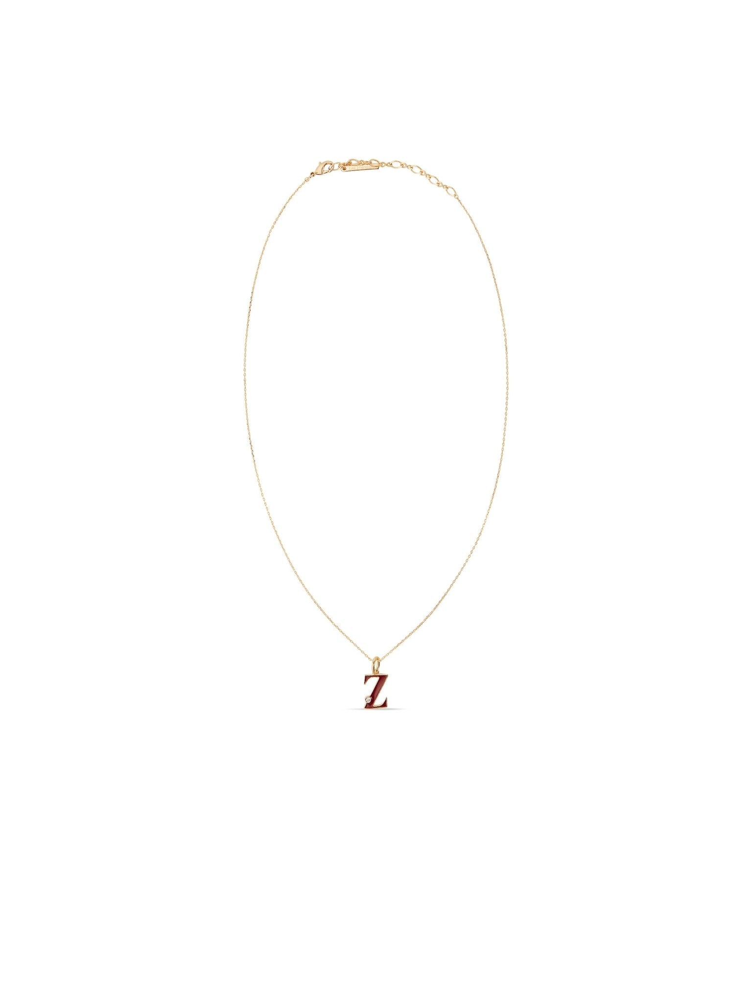 Letter Z Pendant Necklace | AUAB3261 - Les Nereides