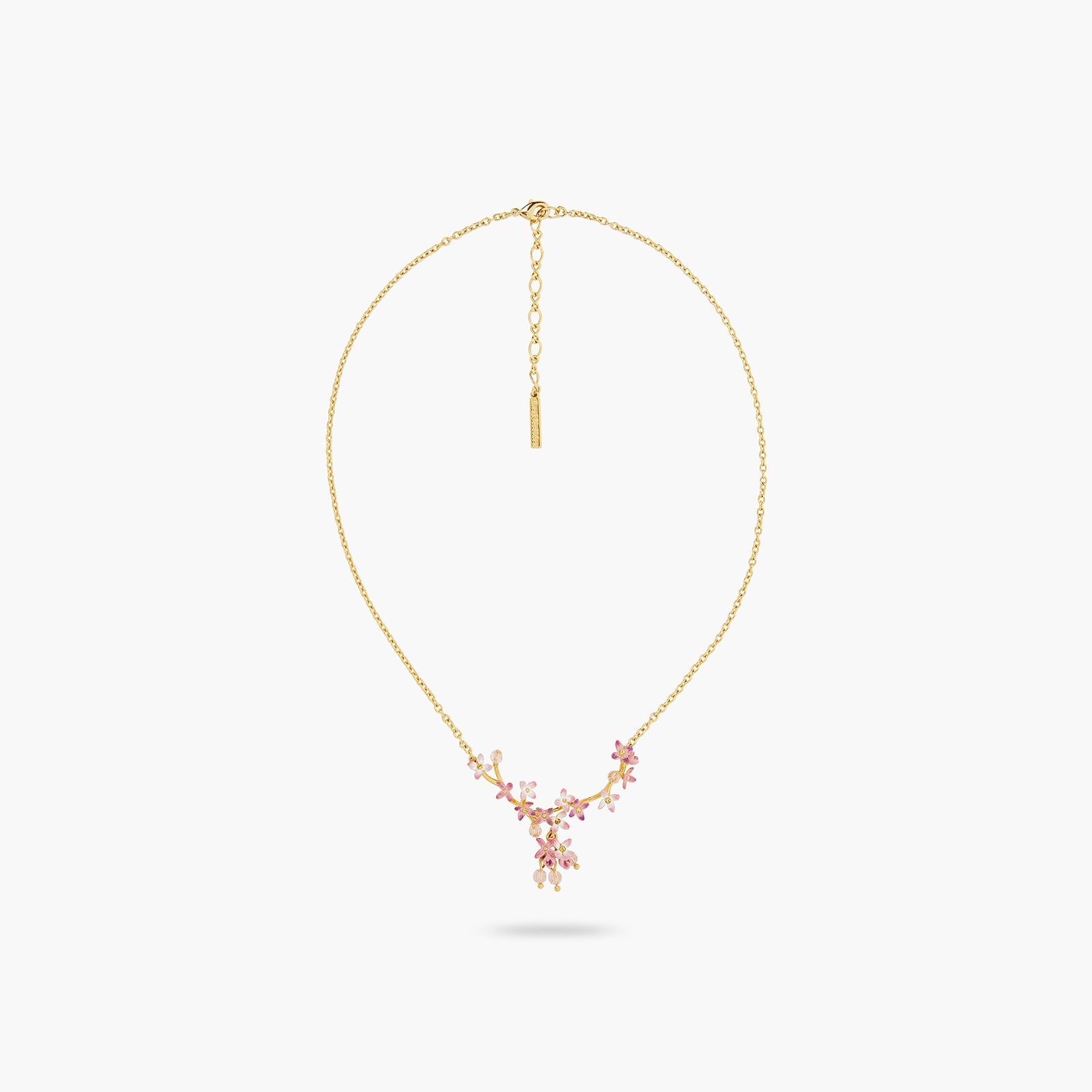 Lilac Flower Statement Necklace | ATPO3041 - Les Nereides
