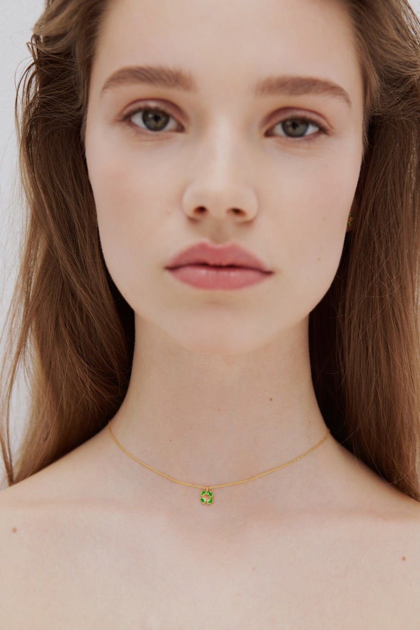 Little Four - Leaf Clover Pendant Necklace | AWMI3021 - Les Nereides