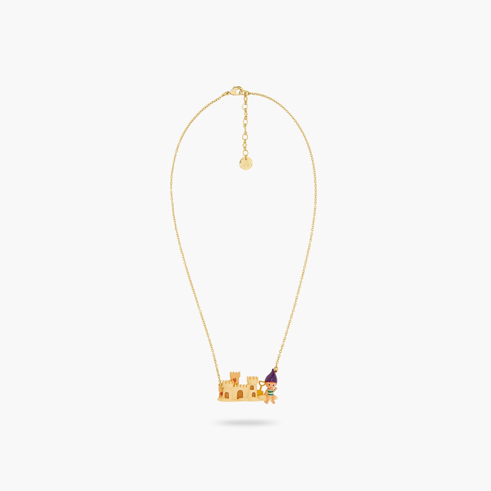Little Garden Gnome And Sandcastle Statement Necklace | ATCP3021 - Les Nereides