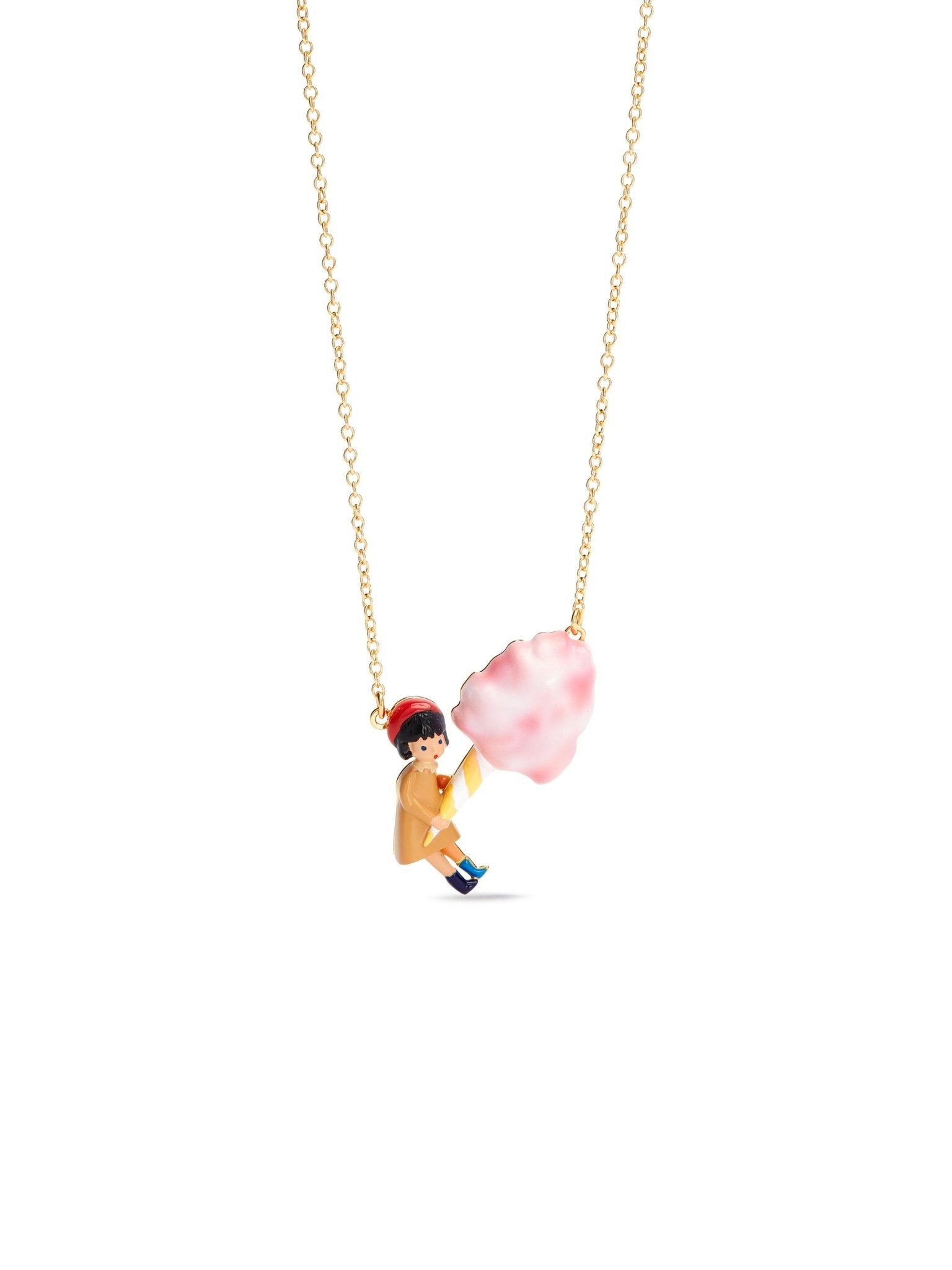 Little Girl And Candy Floss Statement Necklace | AUTO3011 - Les Nereides