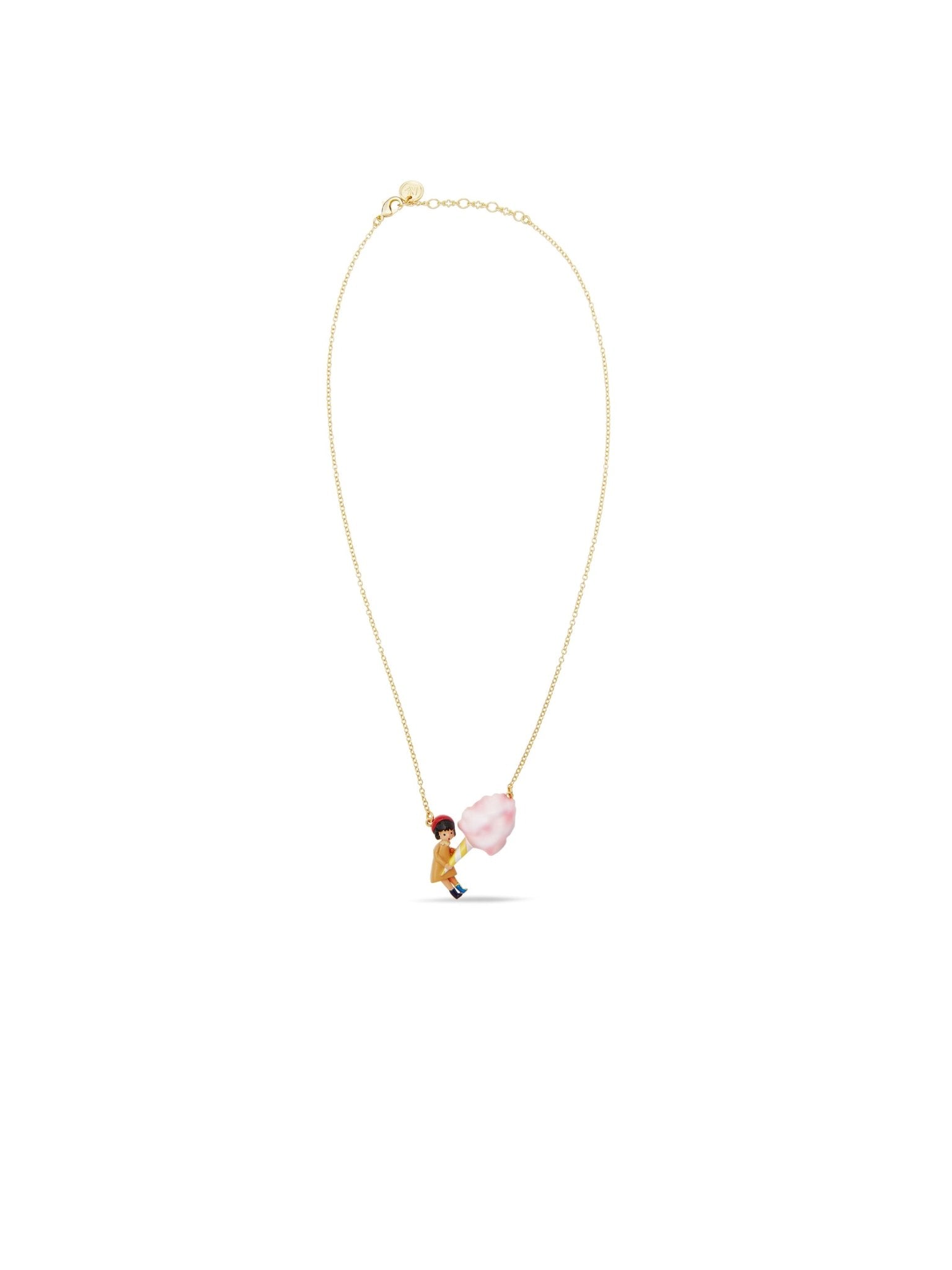 Little Girl And Candy Floss Statement Necklace | AUTO3011 - Les Nereides