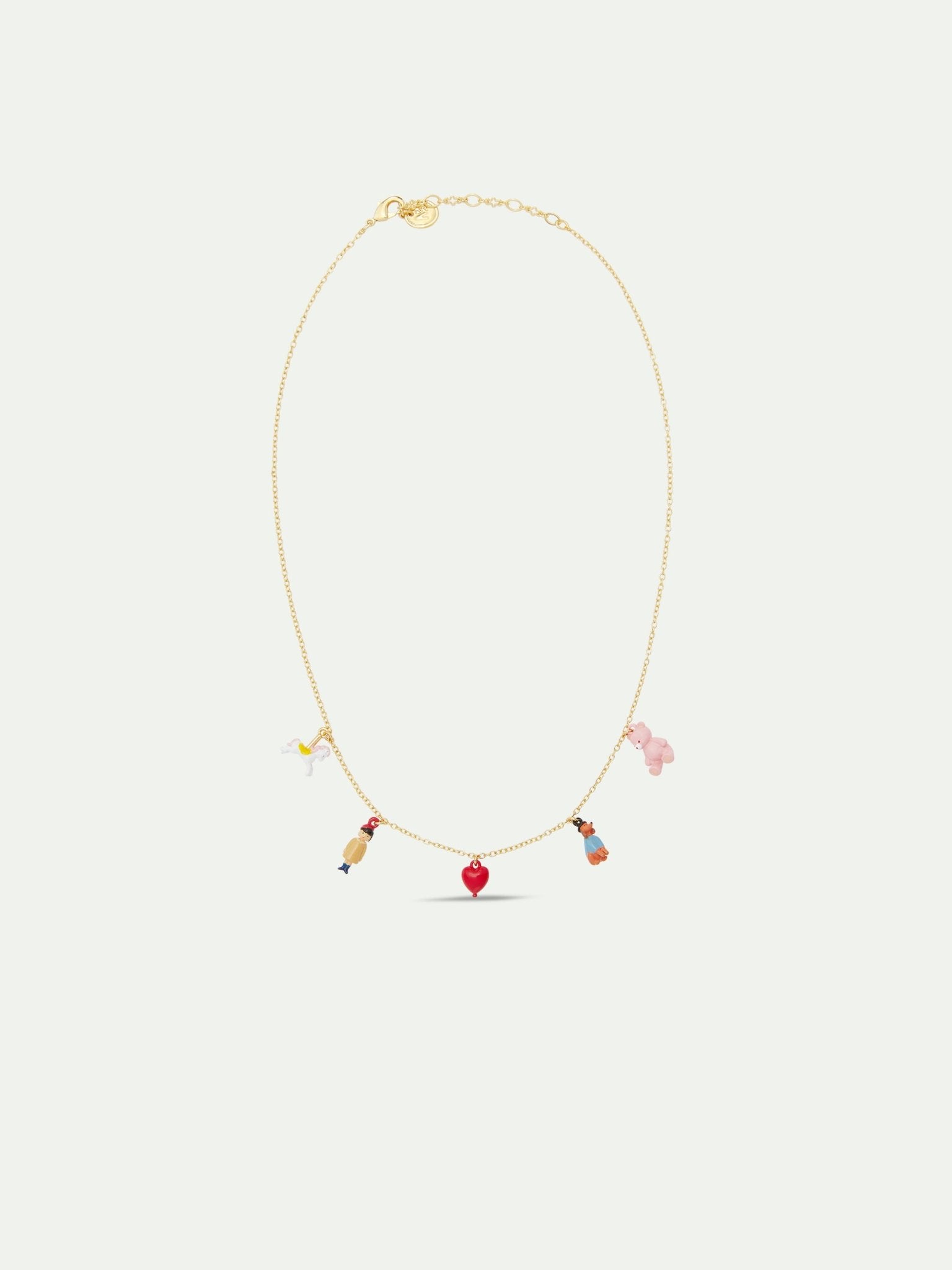 Little Girl And Dachshund Pendant Necklace | AUTO3071 - Les Nereides