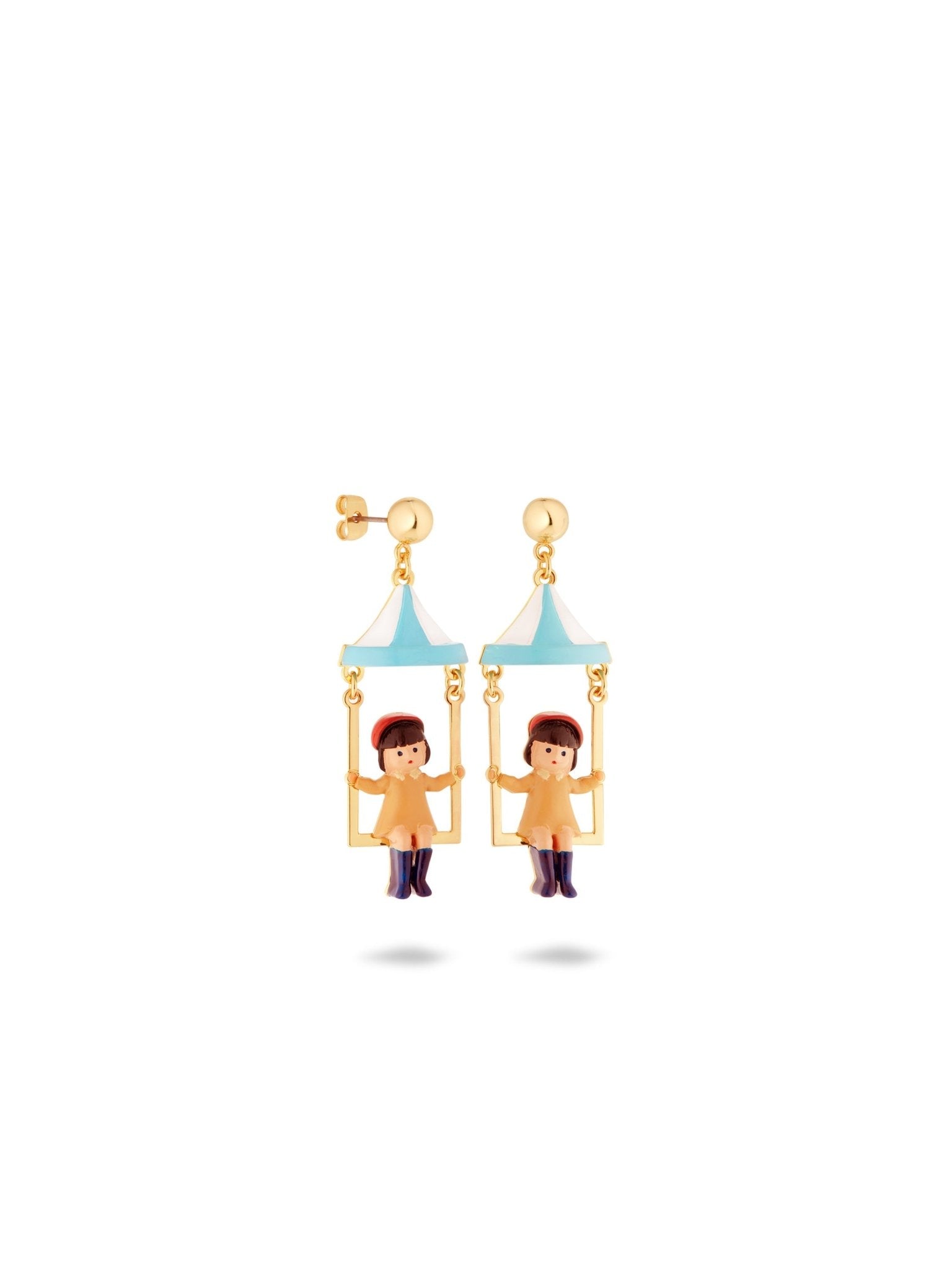 Little Girl And Funfair Ride Earrings | AUTO1071 - Les Nereides