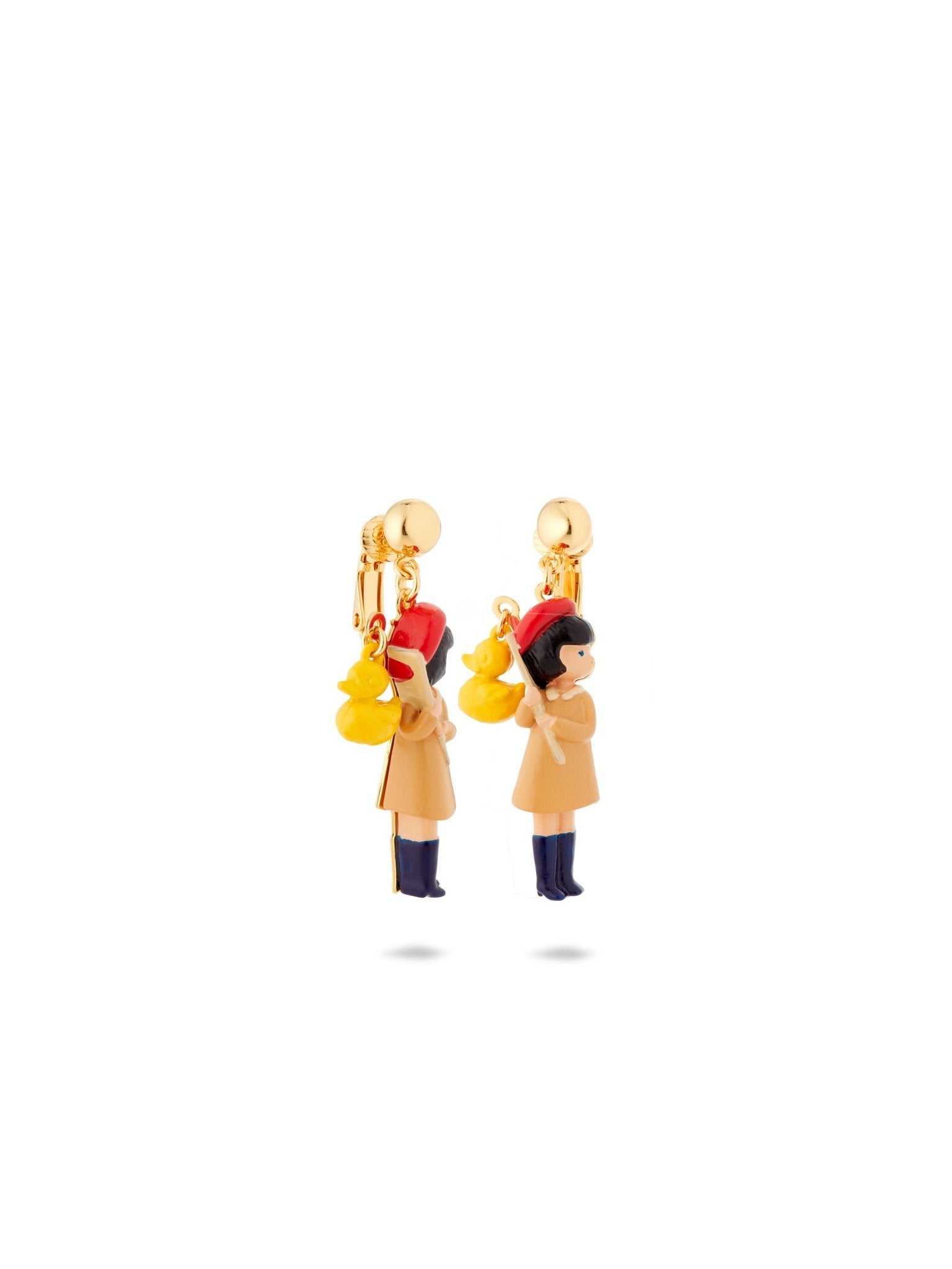Little Girl And Hook A Duck Earrings | AUTO1031 - Les Nereides