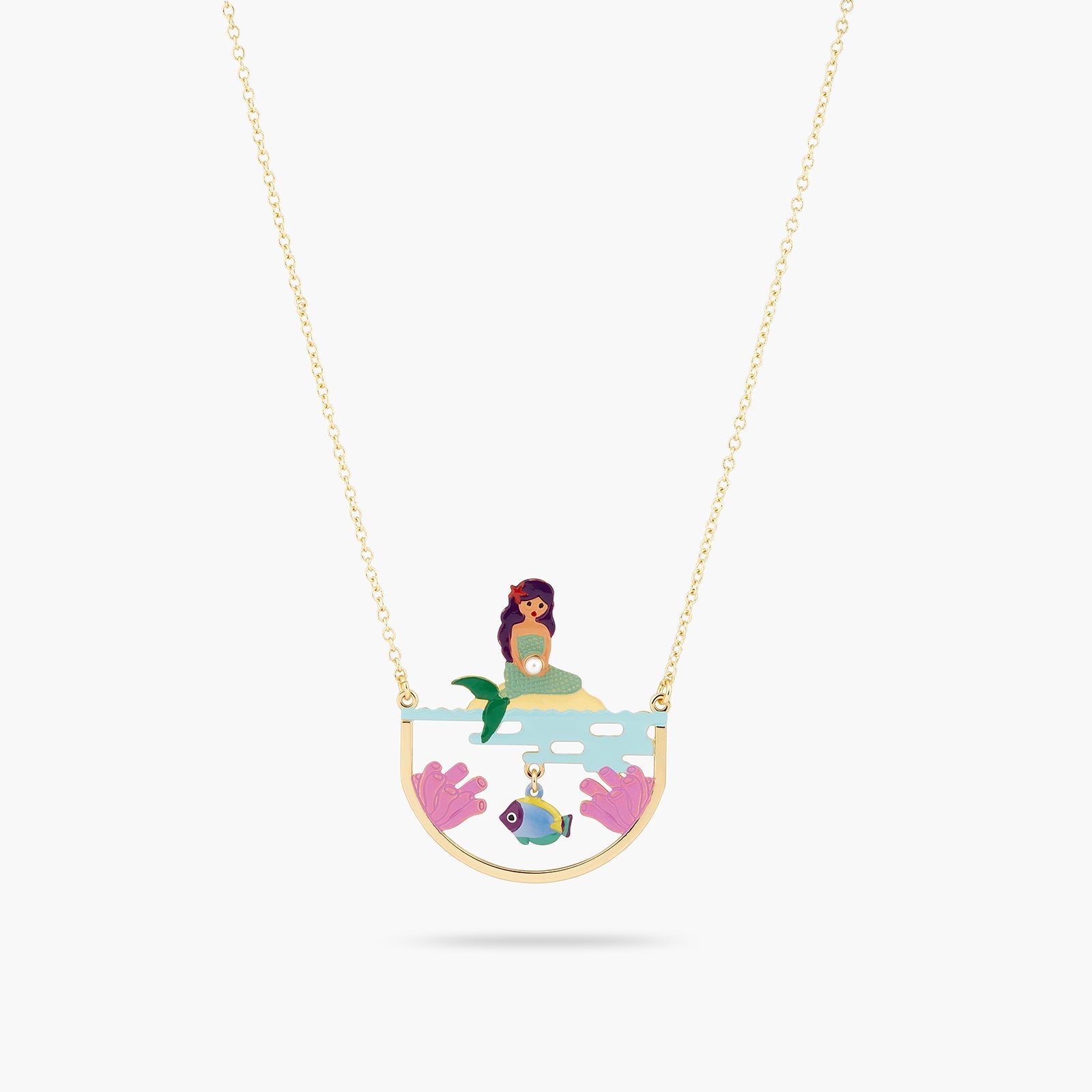 Mermaid And Seabed Statement Necklace | ATOC3051 - Les Nereides