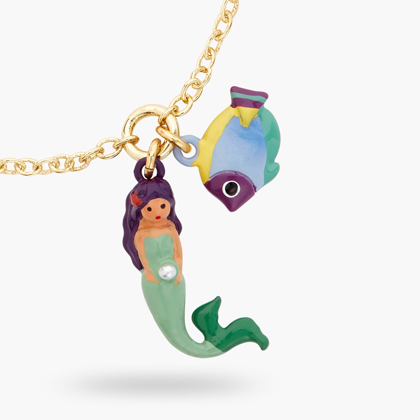 Mermaid And Tropical Fish Charm Bracelet | ATOC2021 - Les Nereides