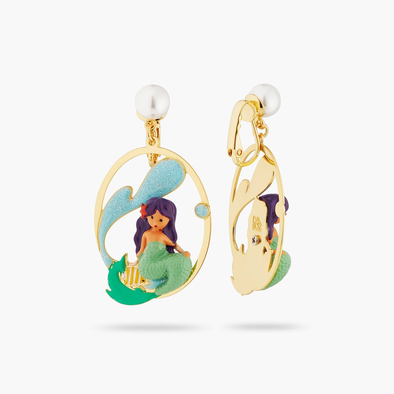 Mermaid And Wave Earrings | ATOC1091 - Les Nereides