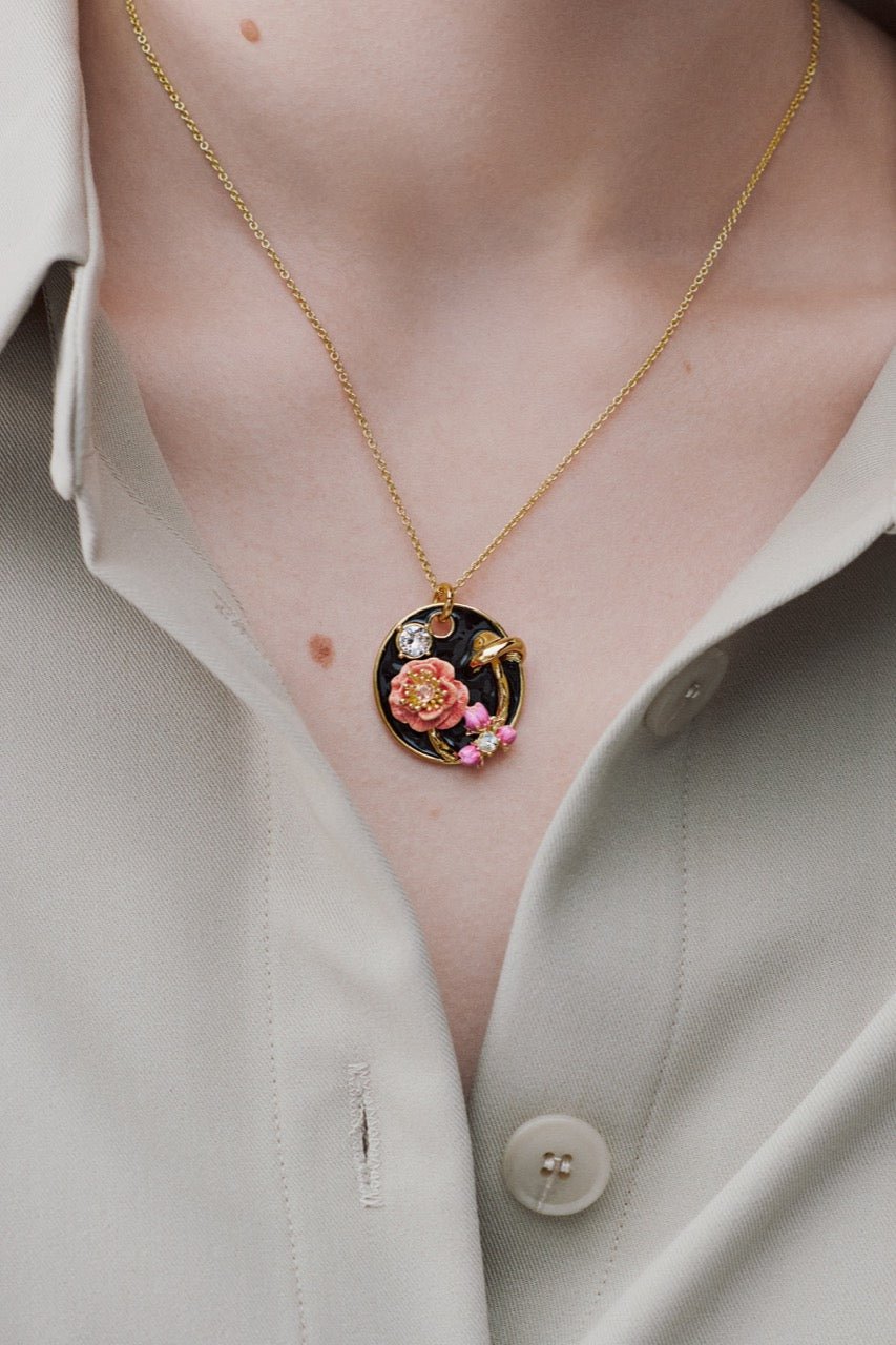 Mushroom Medallion Necklace | AWBB3061 - Les Nereides