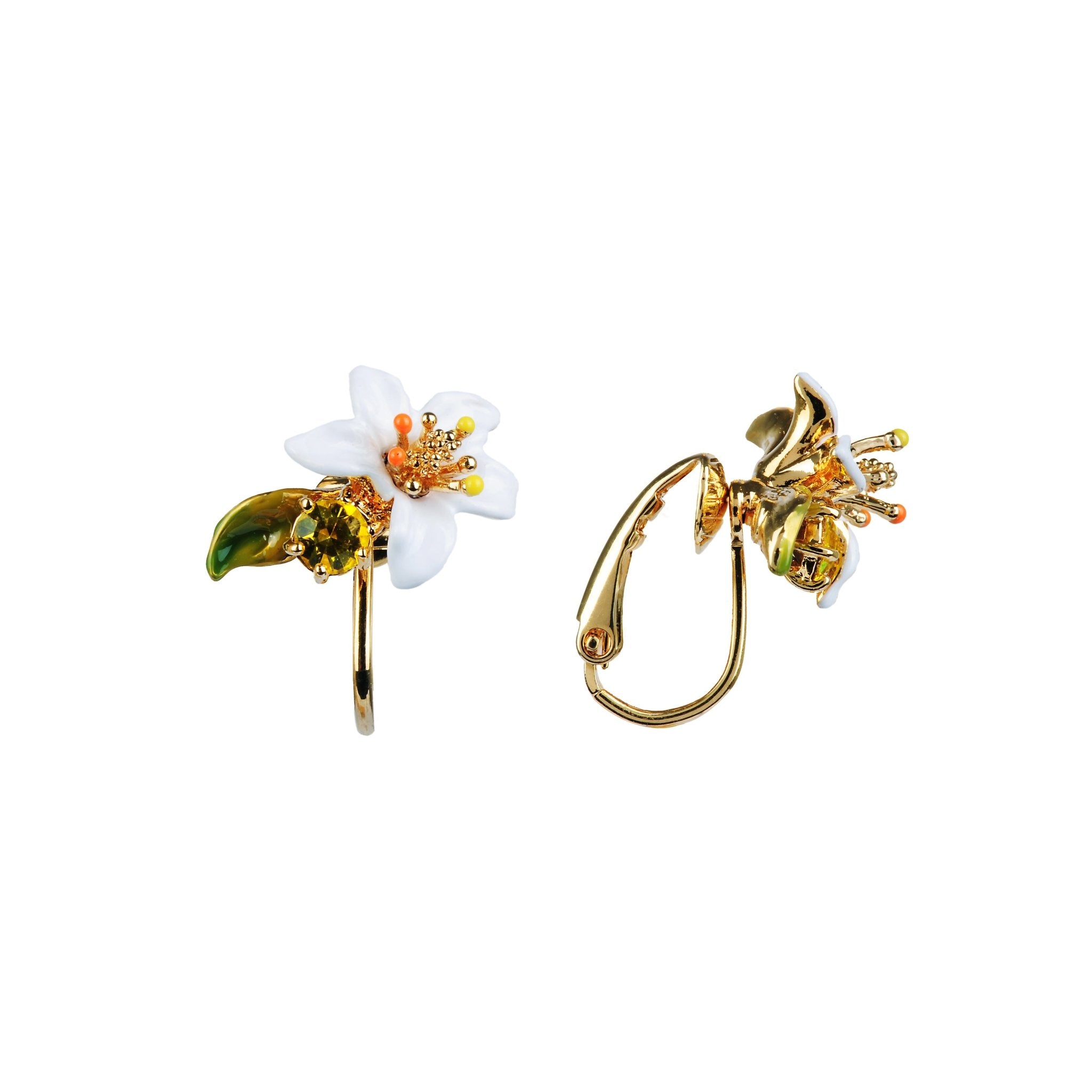 Orange Blossom Tube Earrings | ABJP113/1 - Les Nereides
