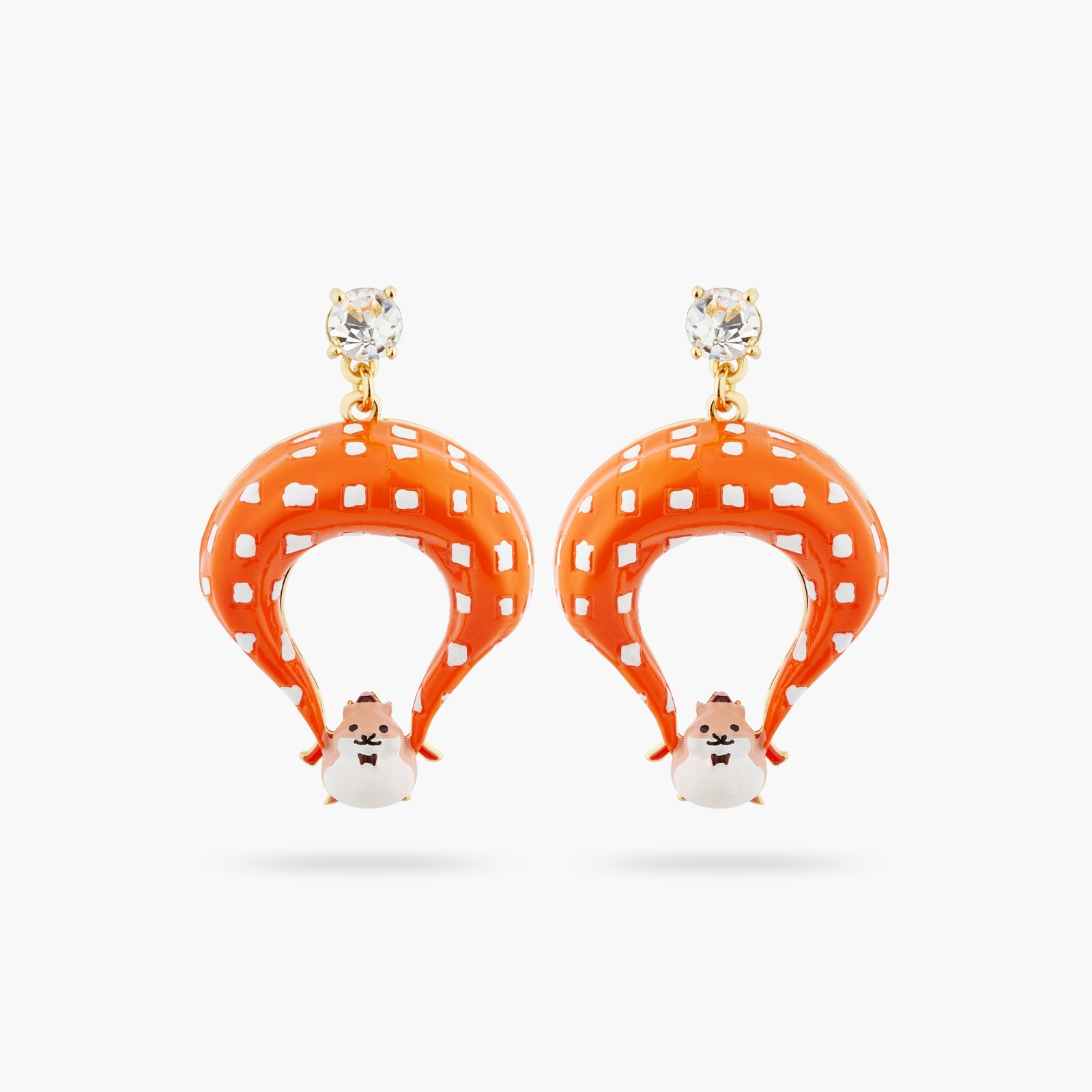 Parachutist Hamster Earrings | ATTO1041 - Les Nereides