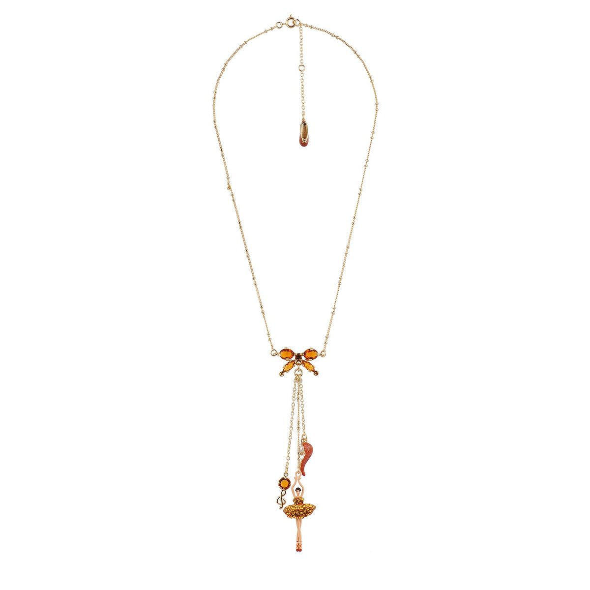 Pas de Deux Lux Rhinestones Yellow Radiant Necklace | AEDDL3022 - Les Nereides Paris