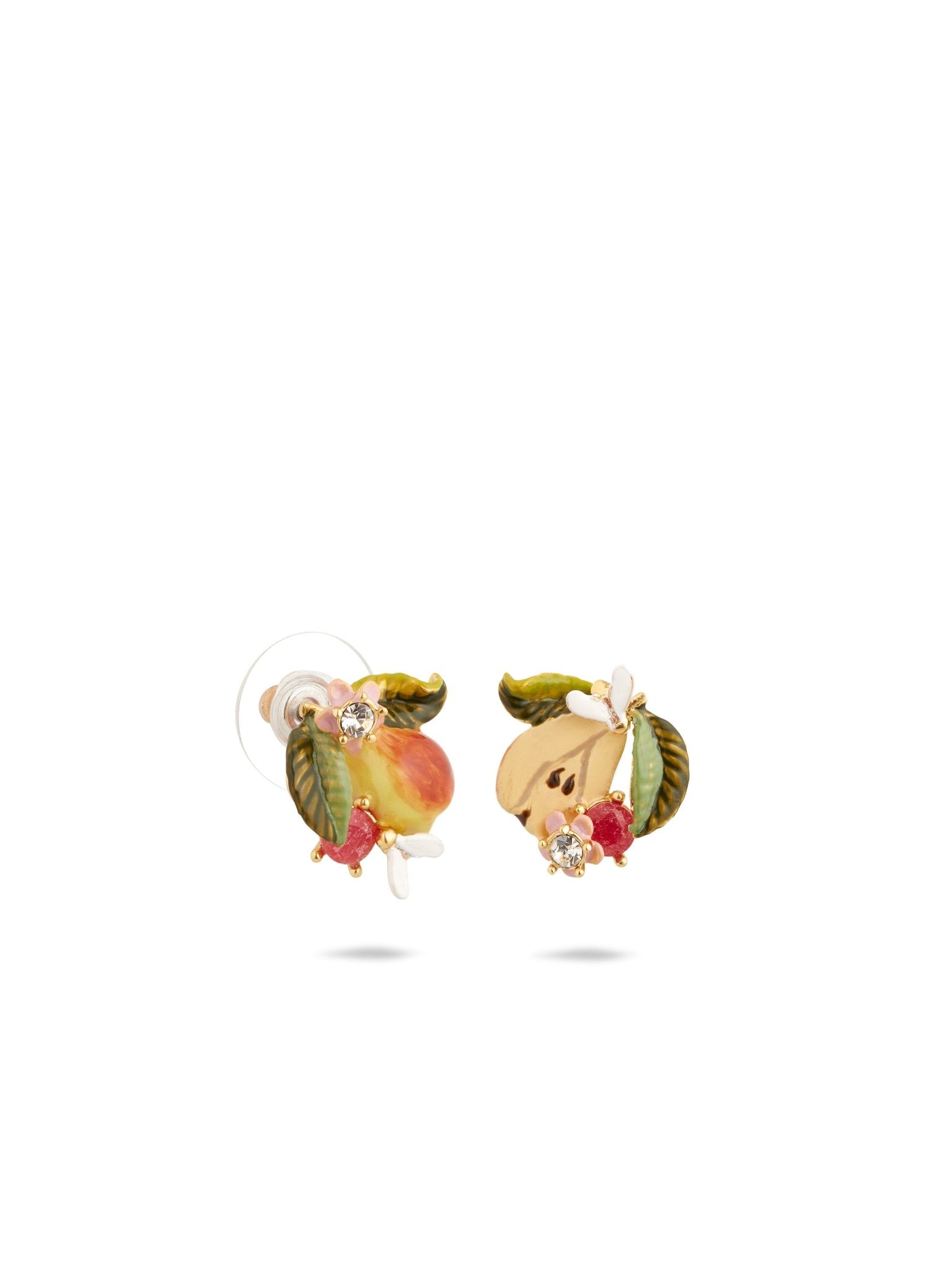 Pear And Faceted Crystal Sleeper Earrings | AUDC1031 - Les Nereides