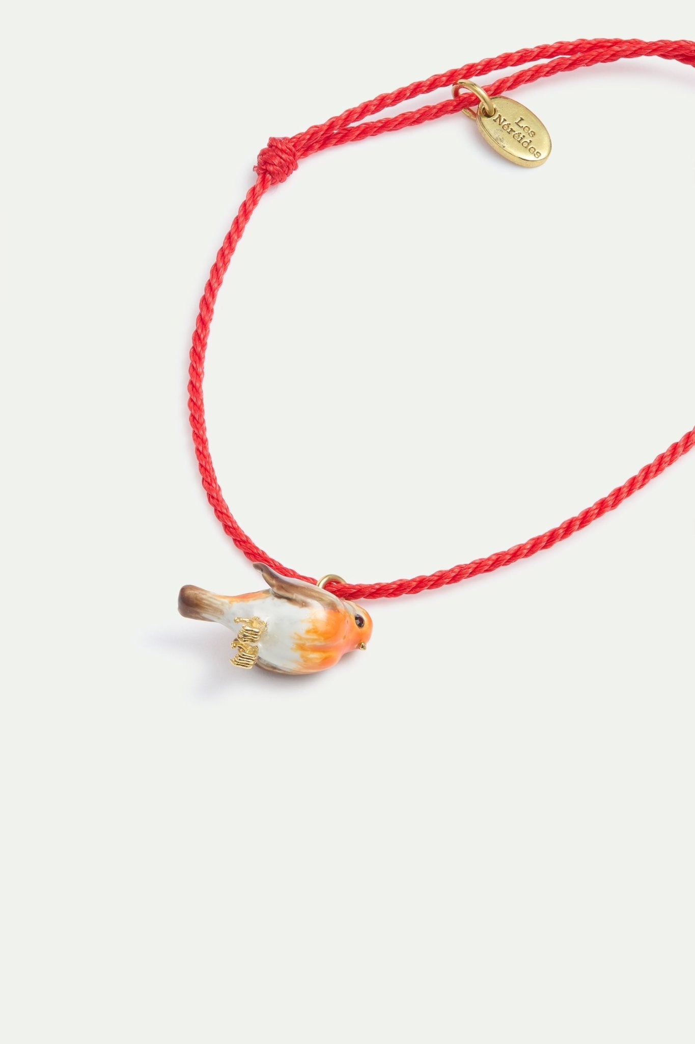 Pink Cord Robin Bracelet | AYLA2041 - Les Nereides