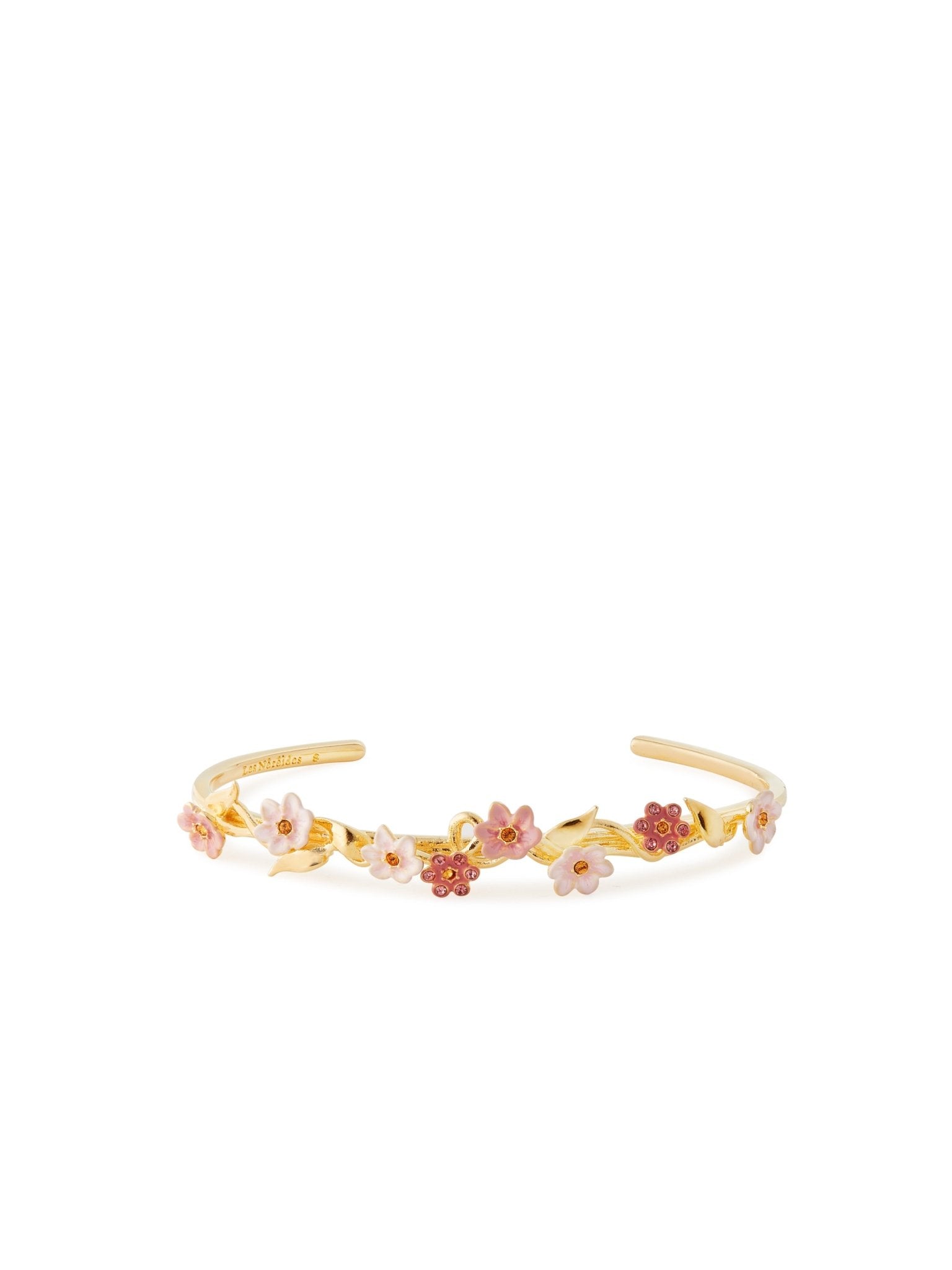 Pink Jasmine Flower Cuff Bracelet | AUSP2031 - Les Nereides