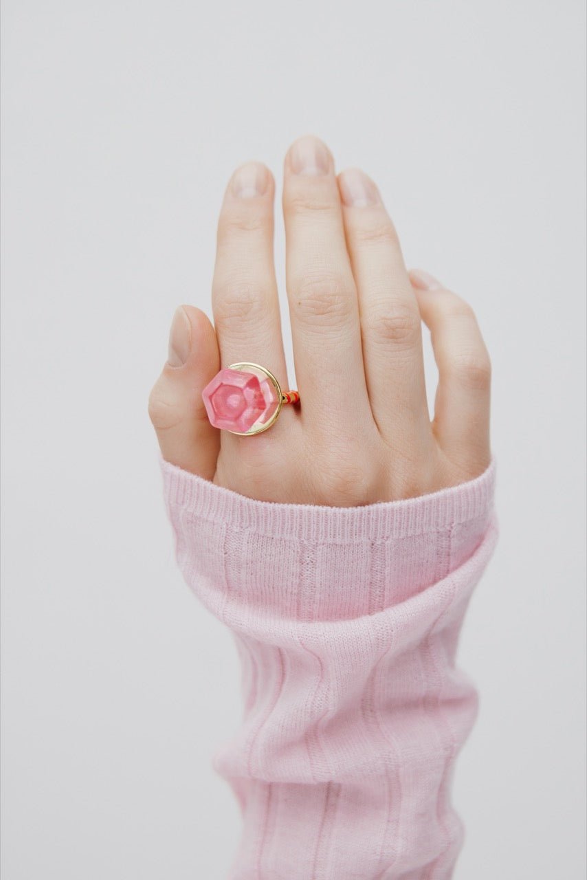 Pink Lollipop Ajustable Ring | AWMC6031 - Les Nereides