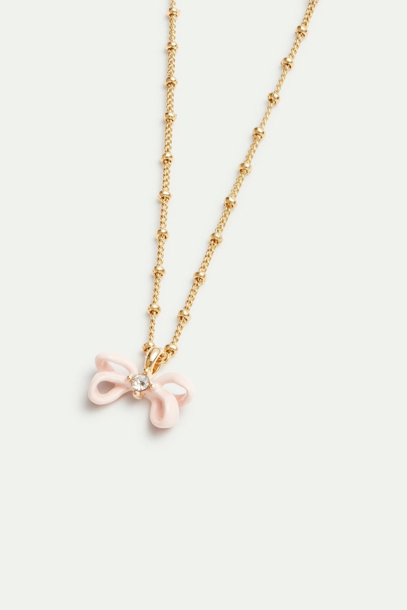 Pink ribbon pendant bracelet | AVOP2041 - Les Nereides