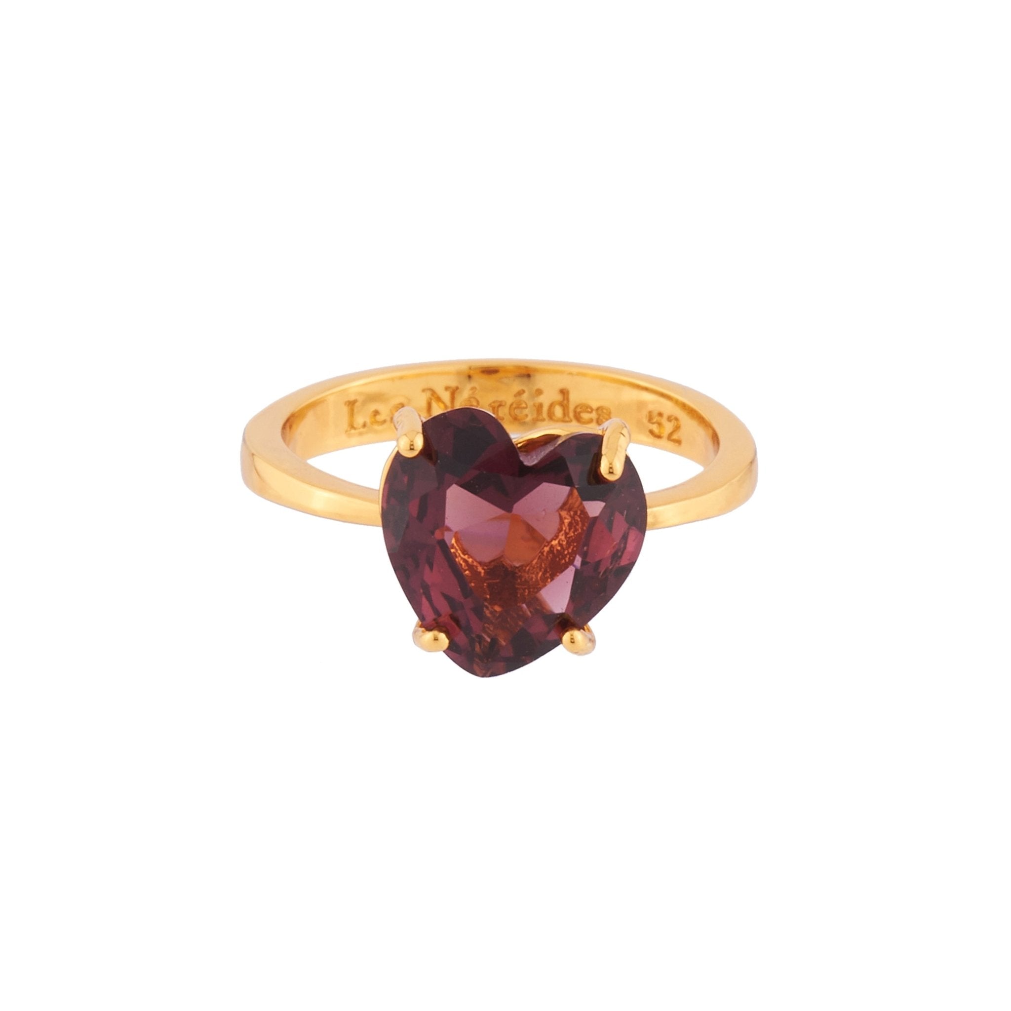Plum Hearthstone La Diamantine Solitaire Rings | AILD617/11 - Les Nereides