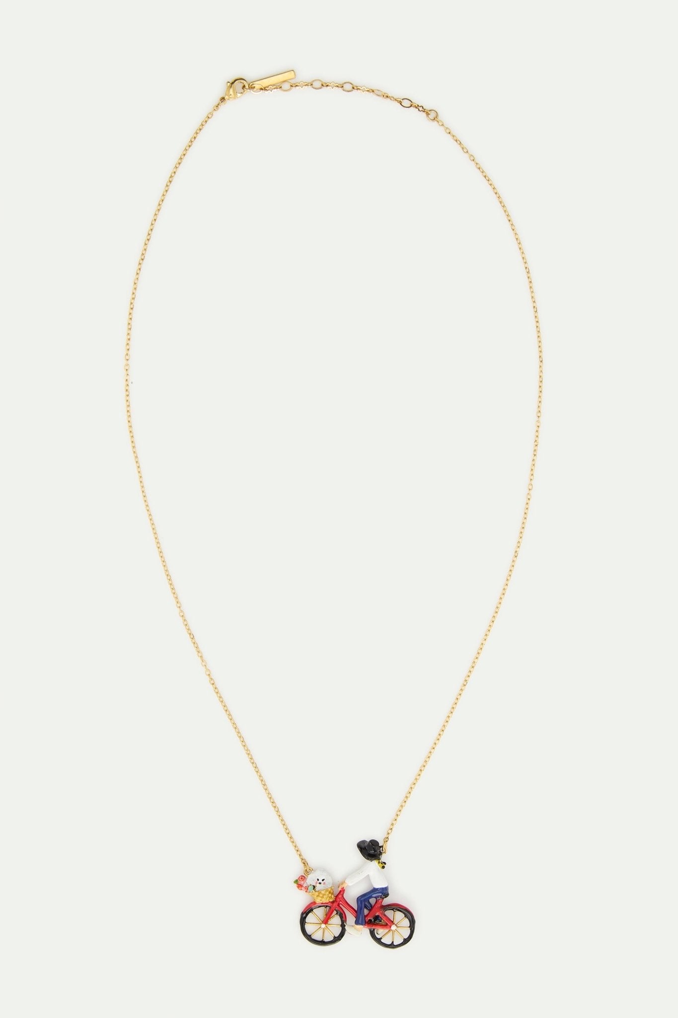 Poodle & Flowers Statement Necklace | AWLA3021 - Les Nereides
