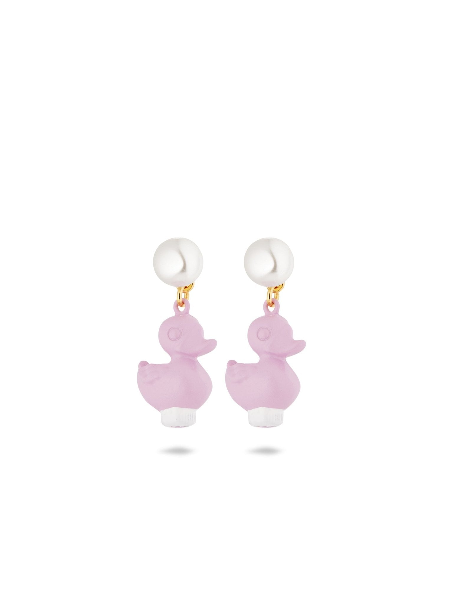 Purple Plastic Duck Earrings | AUTO1021 - Les Nereides