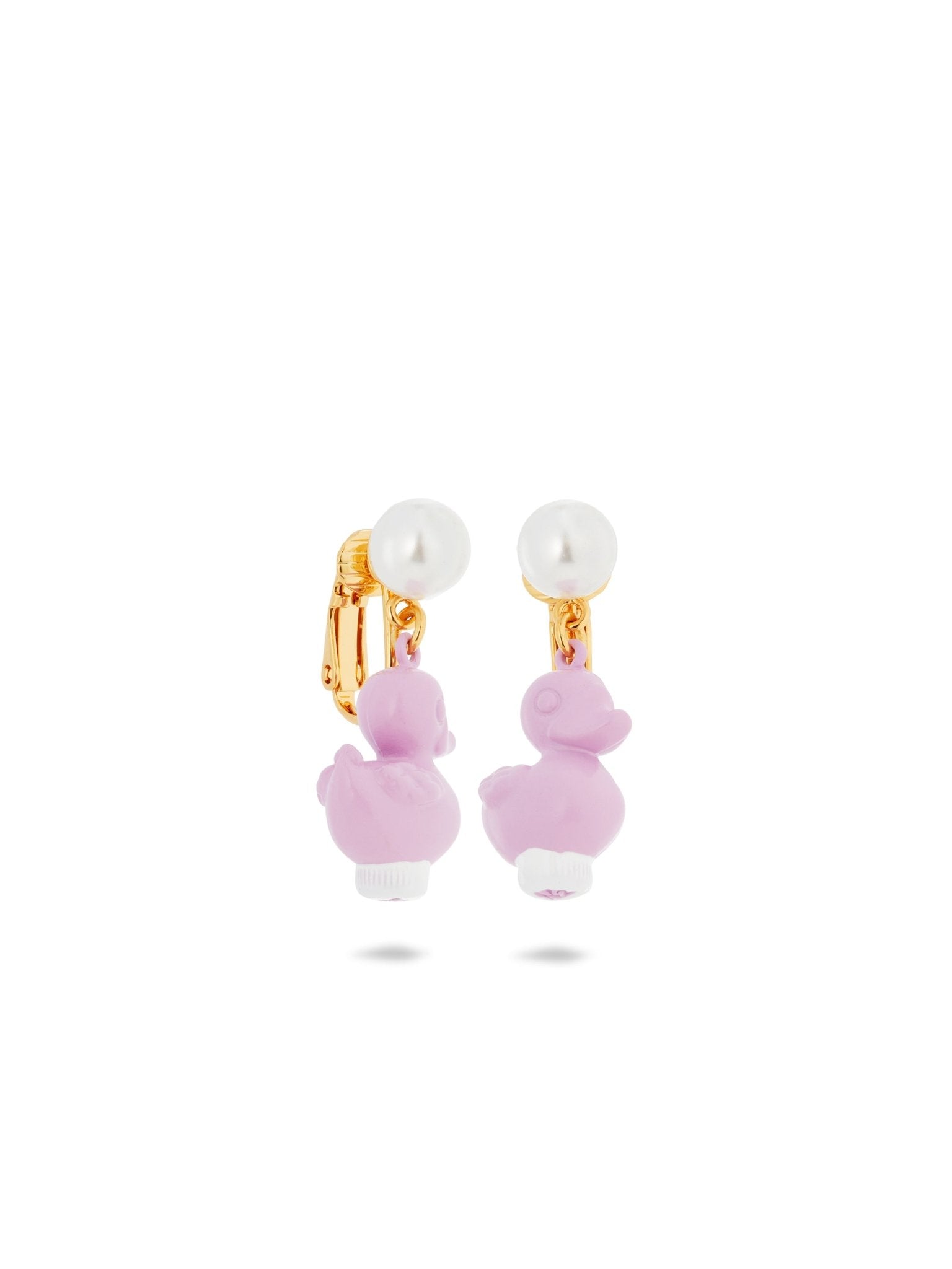 Purple Plastic Duck Earrings | AUTO1021 - Les Nereides
