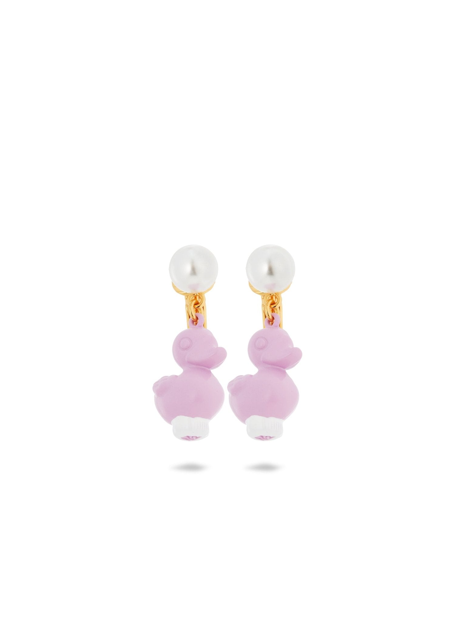 Purple Plastic Duck Earrings | AUTO1021 - Les Nereides