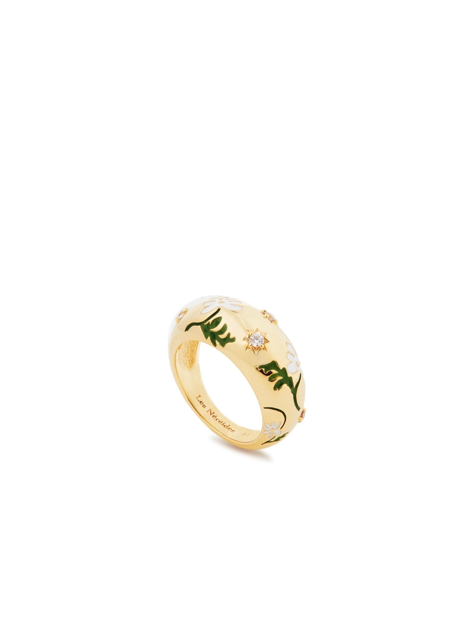 Star And Daisy Flower Cocktail Ring | AUPS6031 - Les Nereides