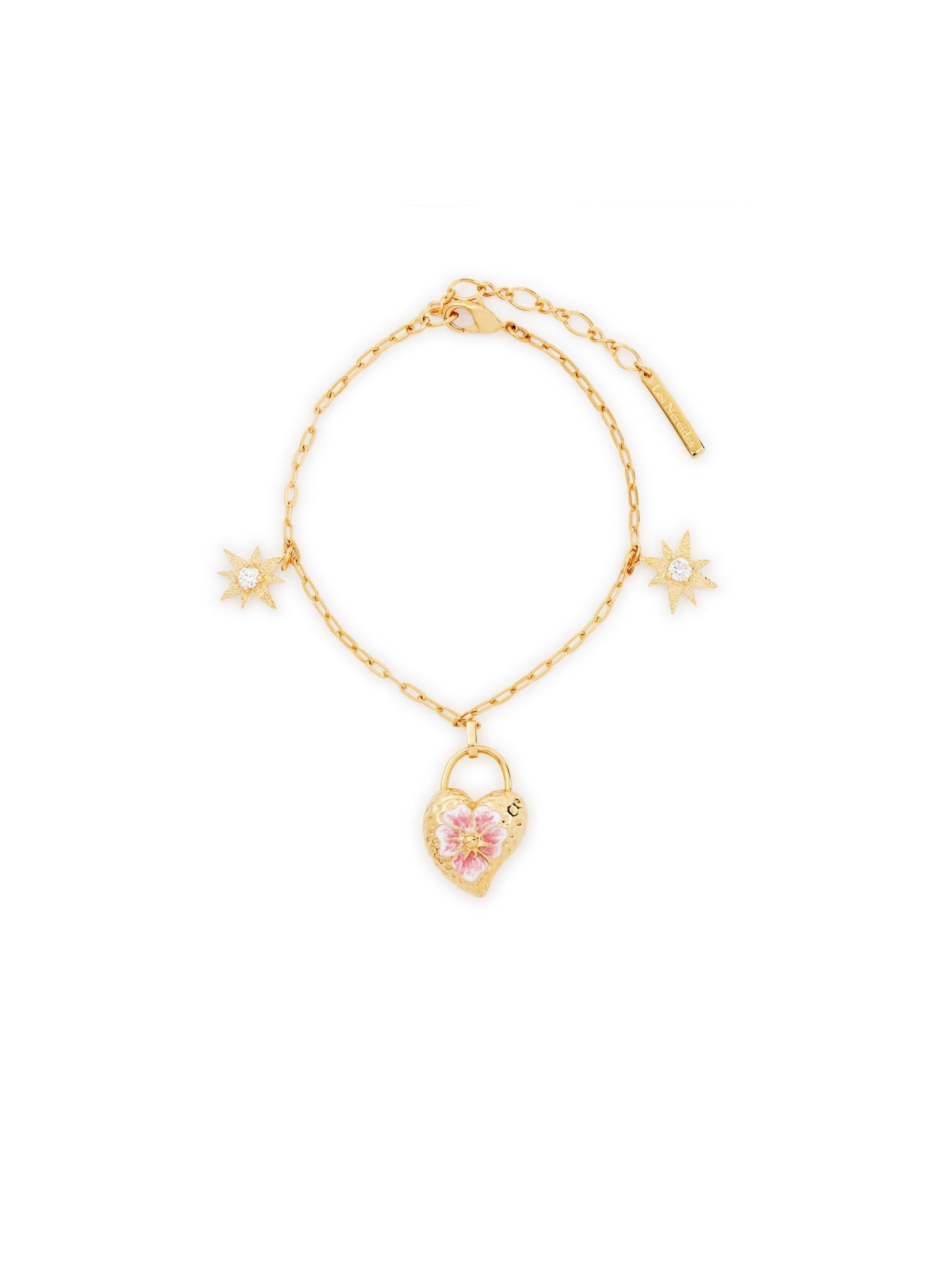 Star And Pansy Flower Charm Bracelet | AUPS2021 - Les Nereides
