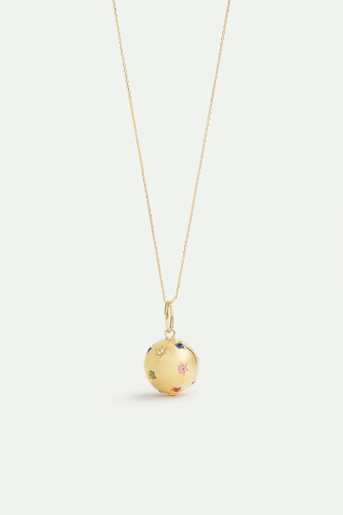 Star - Studded Magic Ball Pendant, Jubilation And Enchantment | AVPE4161 - Les Nereides