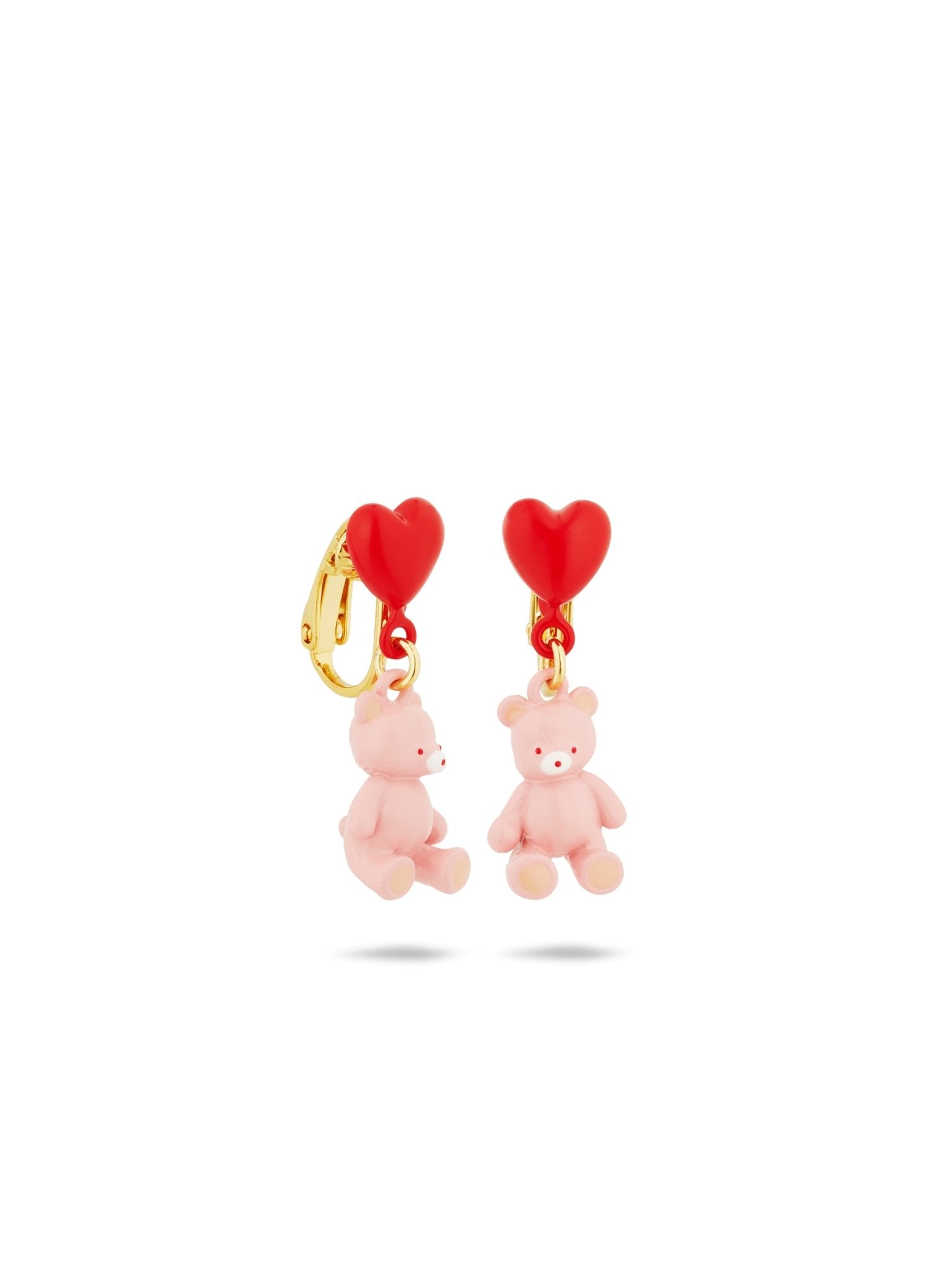 Teddy Bear And Heart Balloon Earrings | AUTO1111 - Les Nereides