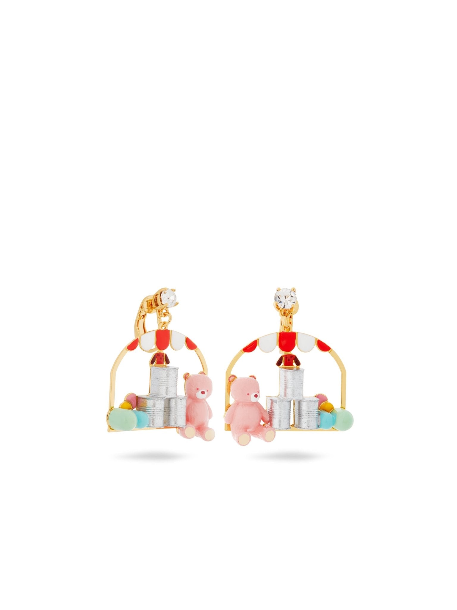 Teddy Bear And Tin - Can - Alley Earrings | AUTO1101 - Les Nereides