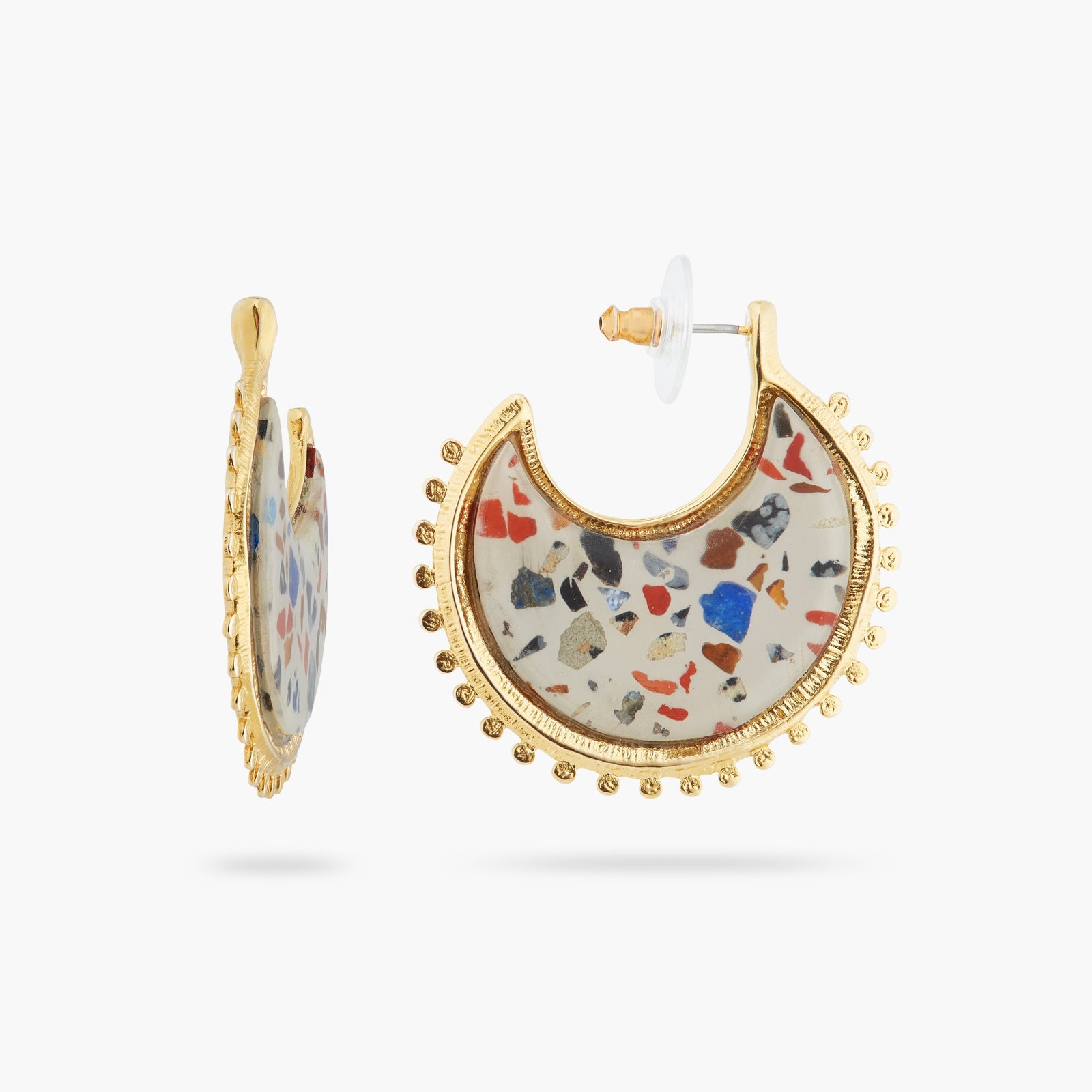 Terrazzo Hoop Earrings | ATVE1101 - Les Nereides