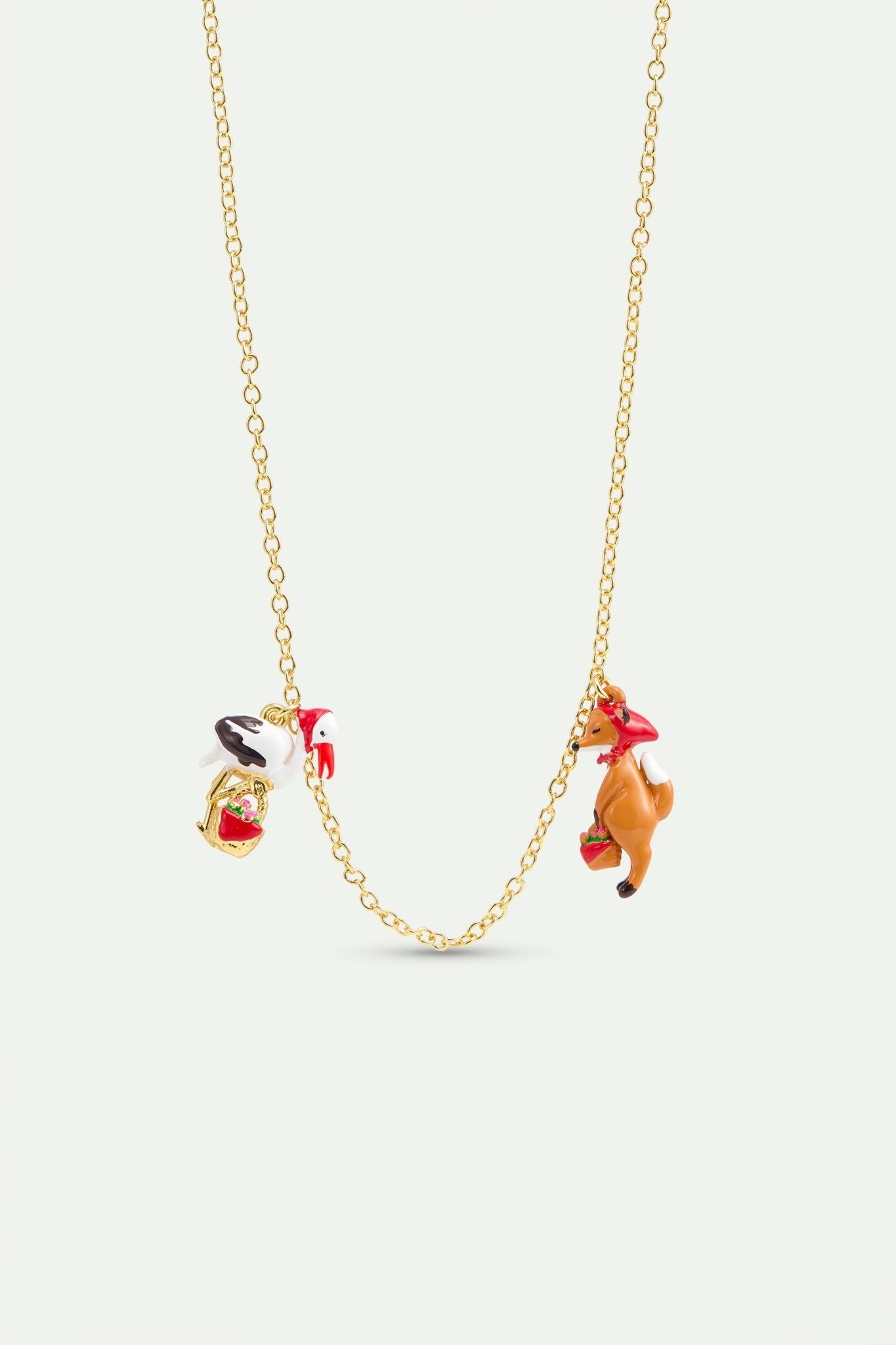 "The Fox And The Stork" Fine Necklace | AYFB3011 - Les Nereides