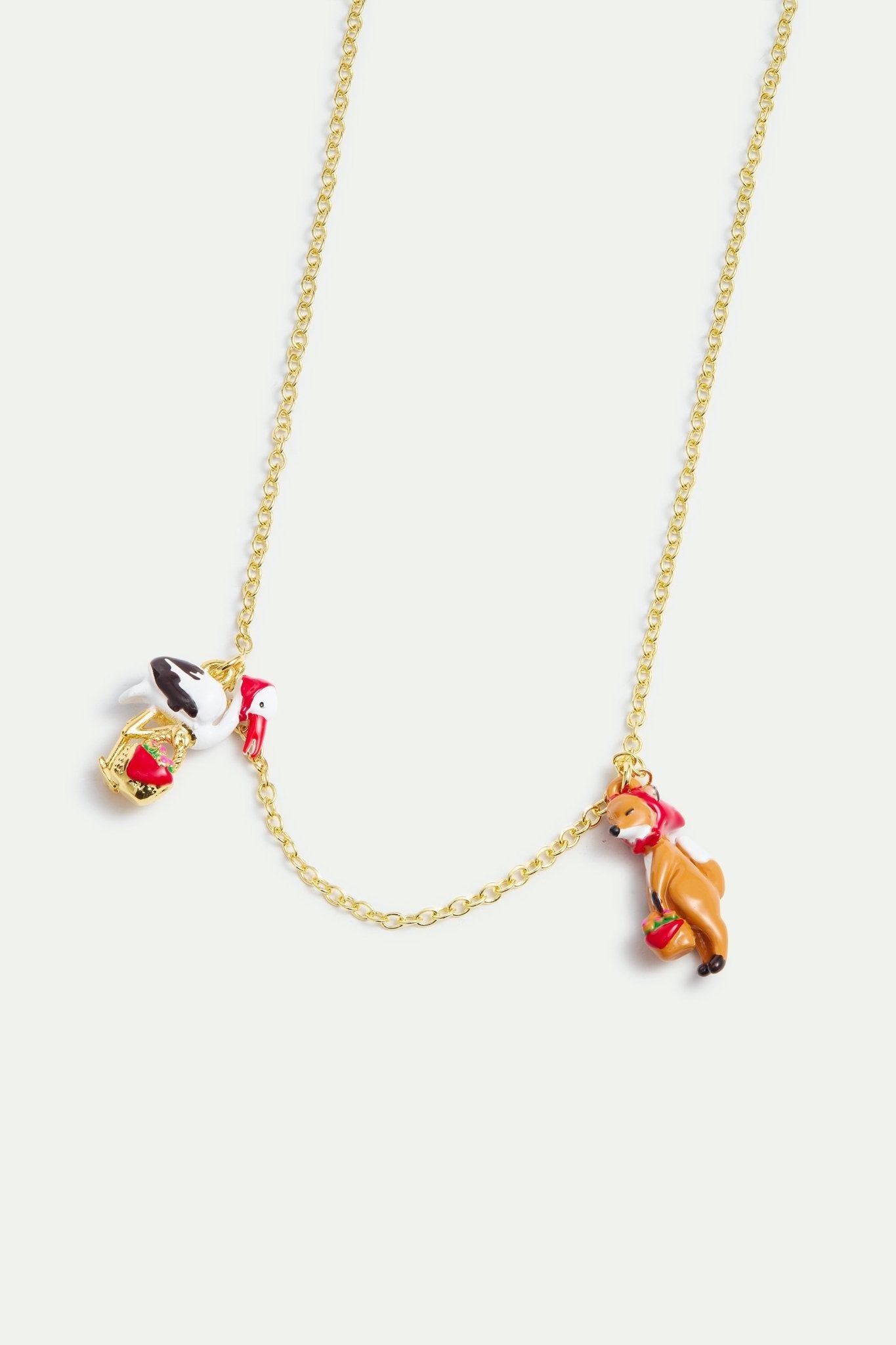 "The Fox And The Stork" Fine Necklace | AYFB3011 - Les Nereides