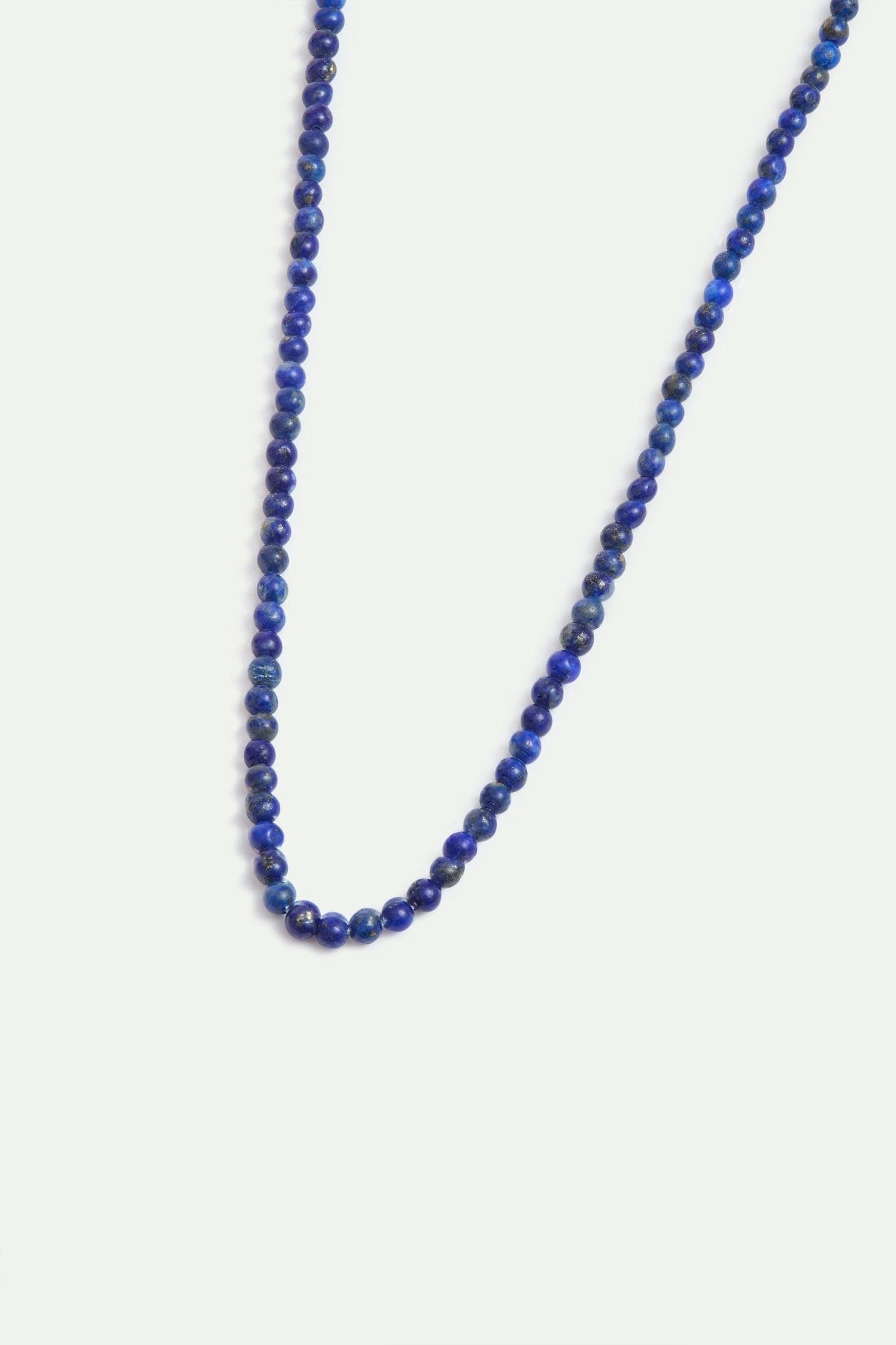 Thin Blue Lapis Lazuli Bead Necklace | AYPE3021 - Les Nereides