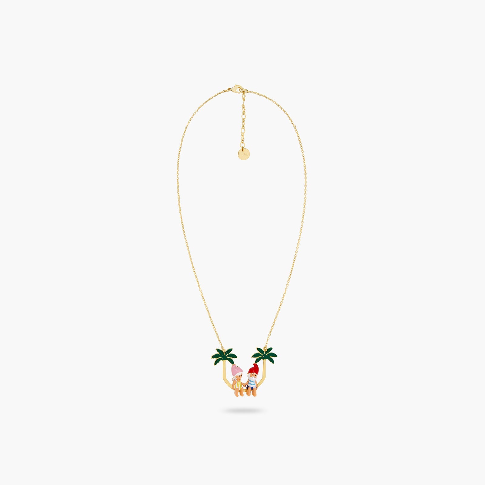 Toadstool Family Couple And Palm Tree Statement Necklace | ATCP3051 - Les Nereides