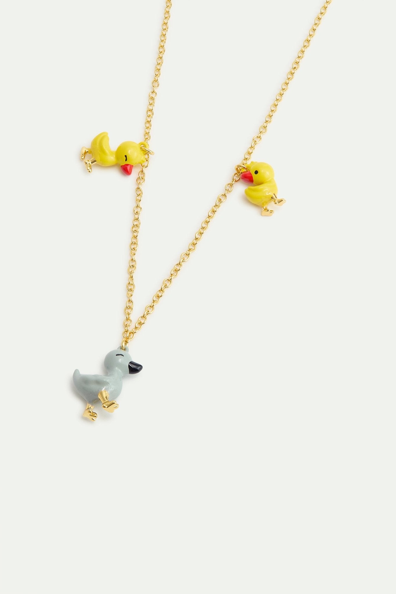 Ugly Duckling Necklace And Ducklings | AXFB3021 - Les Nereides