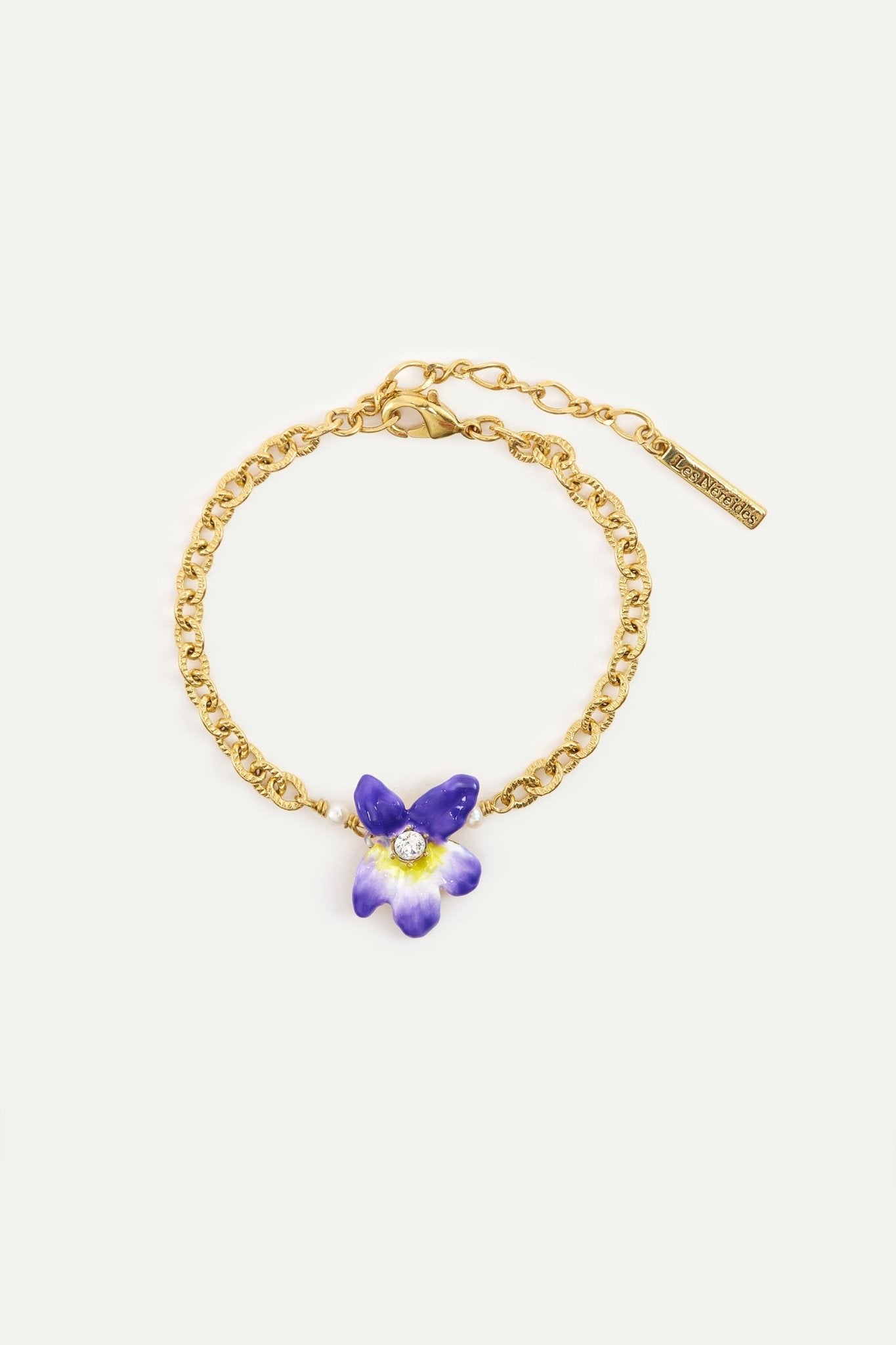 Violet And Faceted Crystal Bracelet | AYCV2011 - Les Nereides