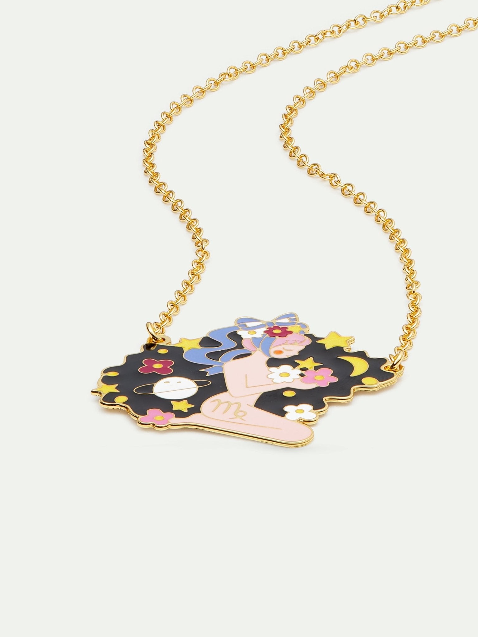 Virgo Astrological Sign Pendant Necklace | AUSA3061 - Les Nereides