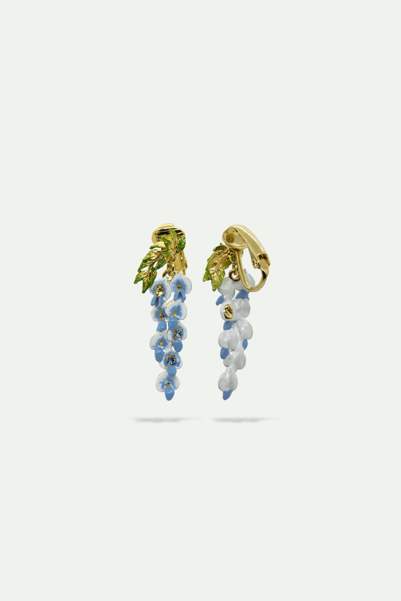 Wisteria And Crystal Earrings | AUOF1041 - Les Nereides