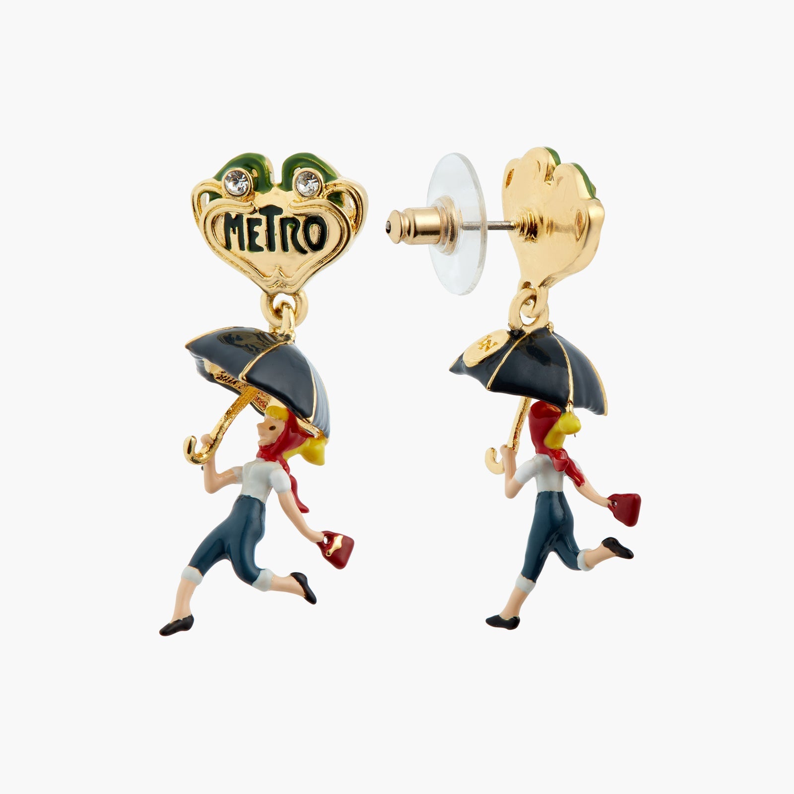 Woman Under Umbrella Earrings | ATPA1021 - Les Nereides