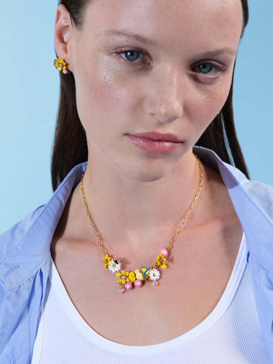 3 Easter Chicks Statement Necklace | ARLA3031 - Les Nereides