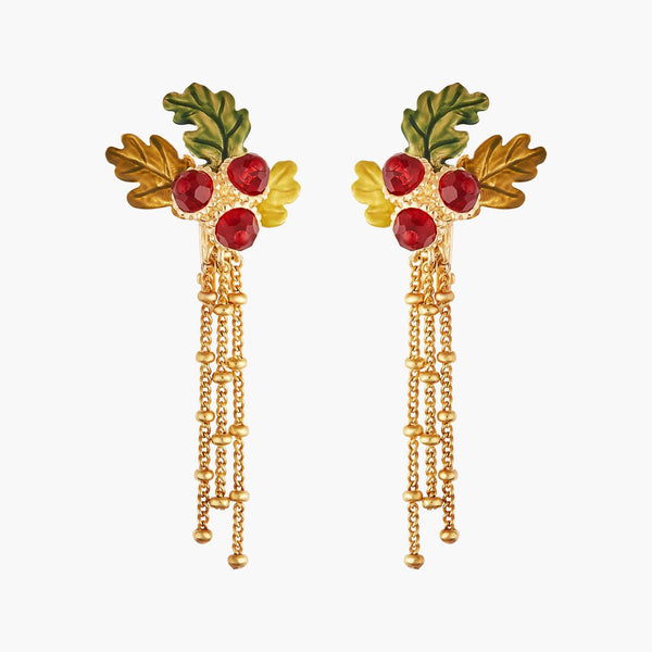 Acorn And Chains Earrings | AMEF1031 - Les Nereides