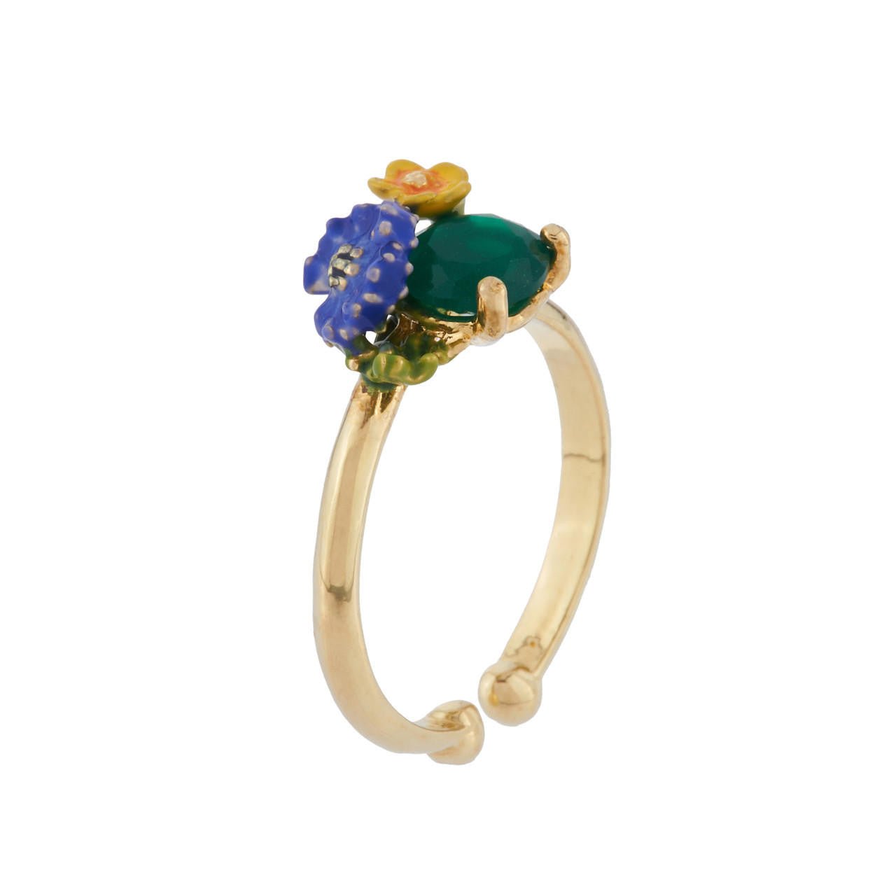 Adjustable Corn Flower And Butter Cup Dans La Clairière Rings | AIDC6051 - Les Nereides