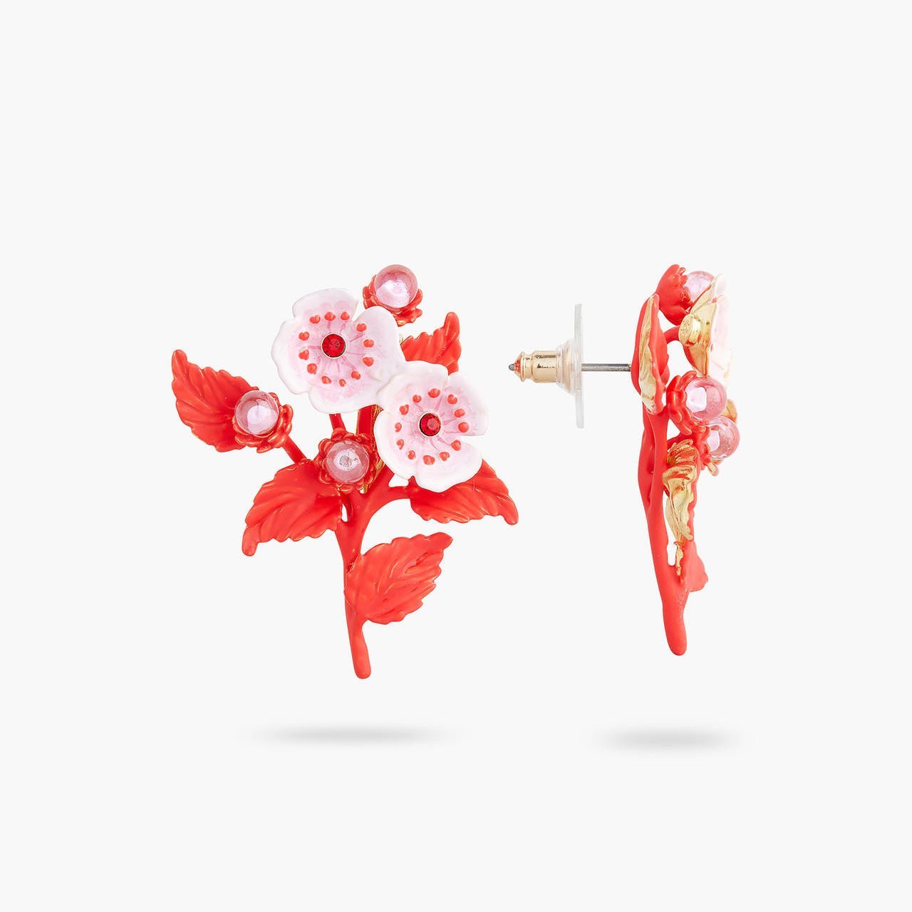 Anemone and crystal earrings | AQHC1011 - Les Nereides