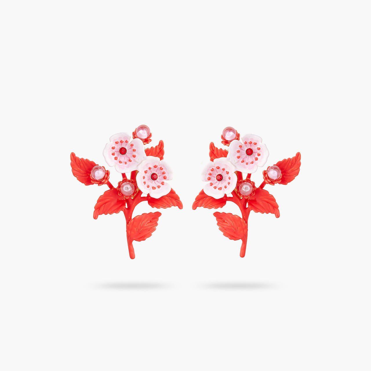 Anemone and crystal earrings | AQHC1011 - Les Nereides