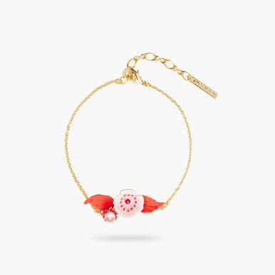 Anemone and crystal thin bracelet | AQHC2011 - Les Nereides