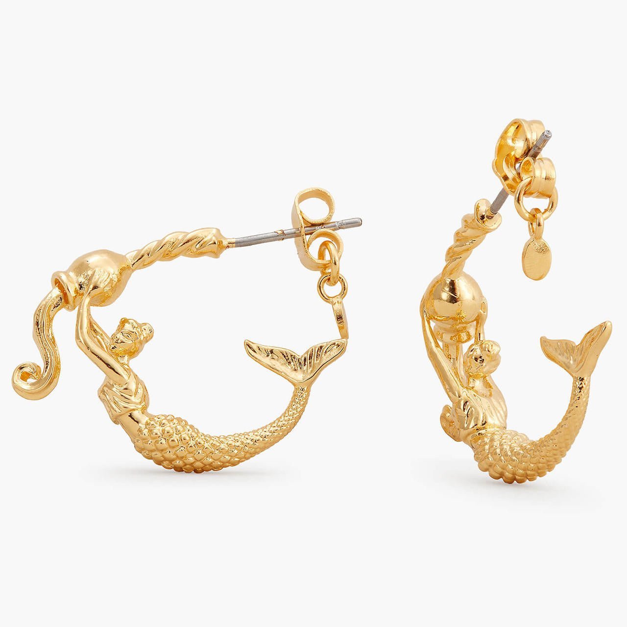 Aquarius Astrological Sign Hoop Earrings | APPV1111 - Les Nereides